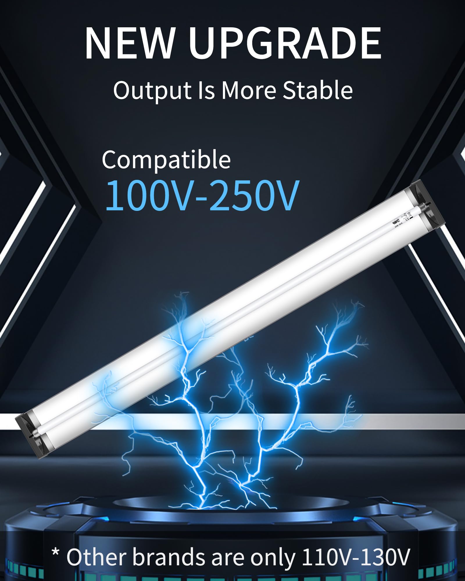 LUCKY HERP T5 Reptile Light Fixture 39W Combo Kit, UVB UVA Fluorescent Tube, Aluminium Alloy, Ideal for Lizards & Tortoises