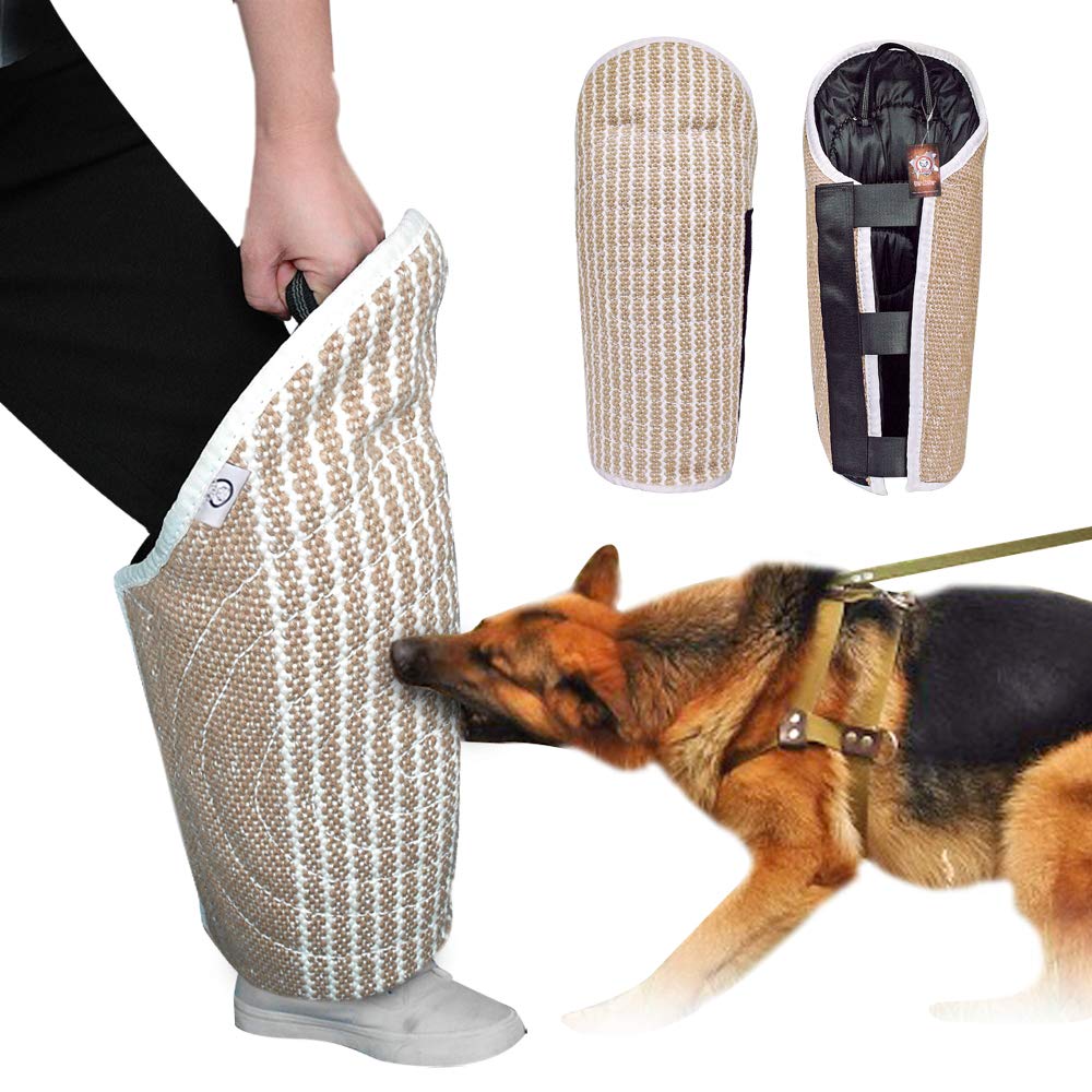 Pet Artist Professional Jute Puppy Dog Training Bite Leg Sleeves With Handle For Training Work Dog Puppy,Leg Training Sleeves Fit Malinois German Shepherd Mastiff