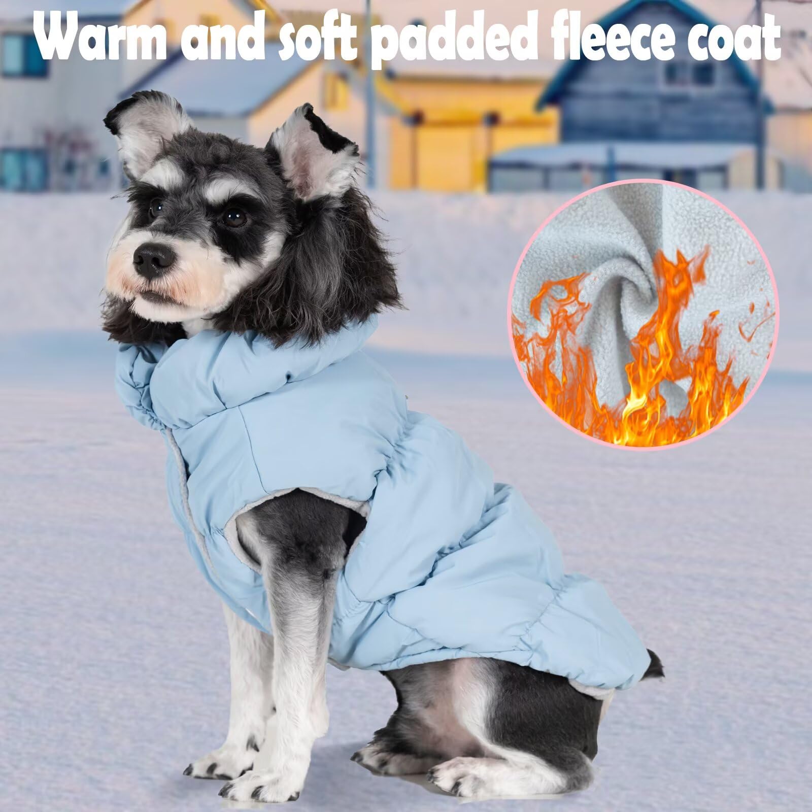 Puppy Coat, Dog Jacket, Snowsuit, Sweater, Vest - Waterproof, Windproof, Warm Dog Cold Weather Coats - Built-In Harness - Xs