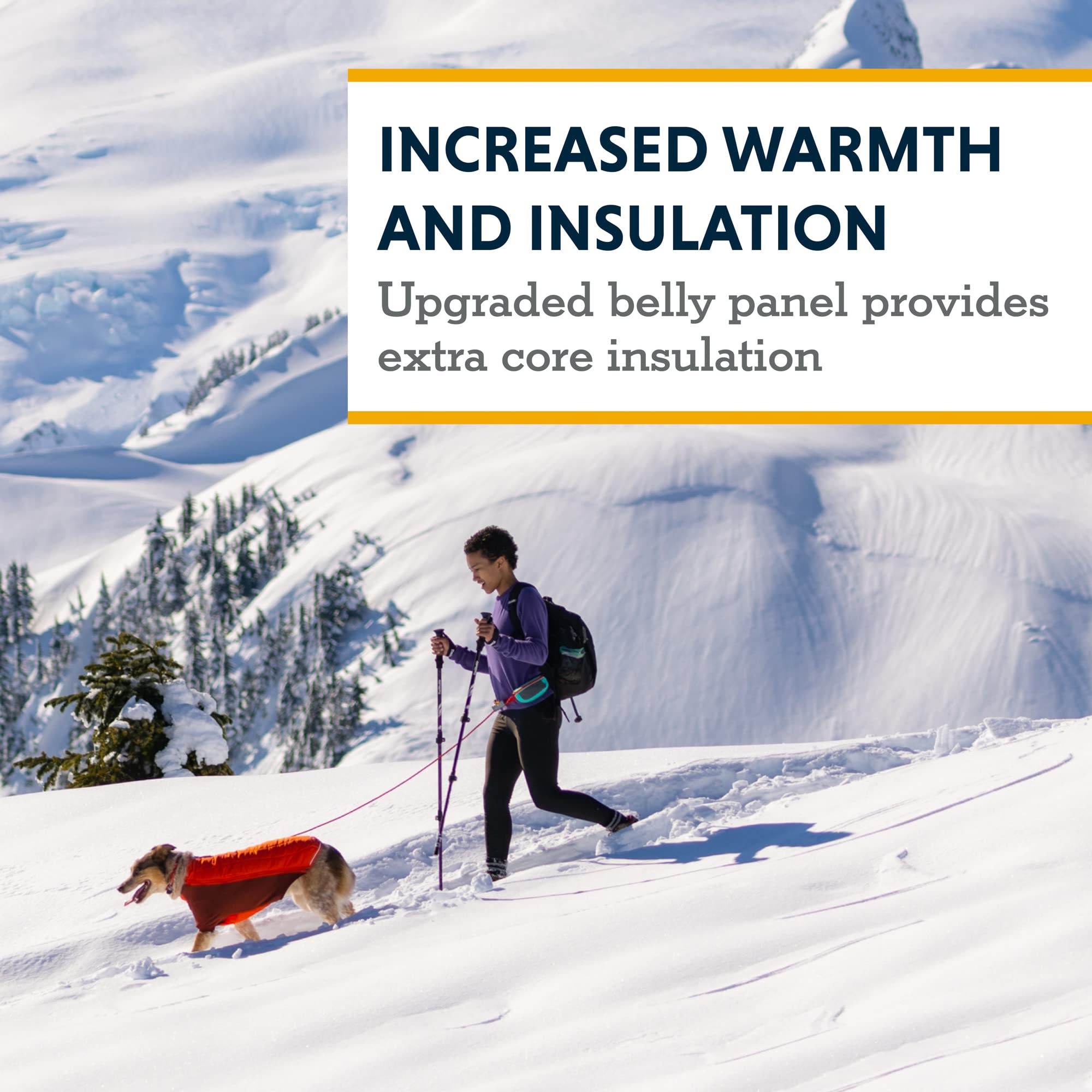 Ruffwear, Furness Dog Jacket, Snow, Ice And Extreme Cold Protection, Red Sumac, X-Small