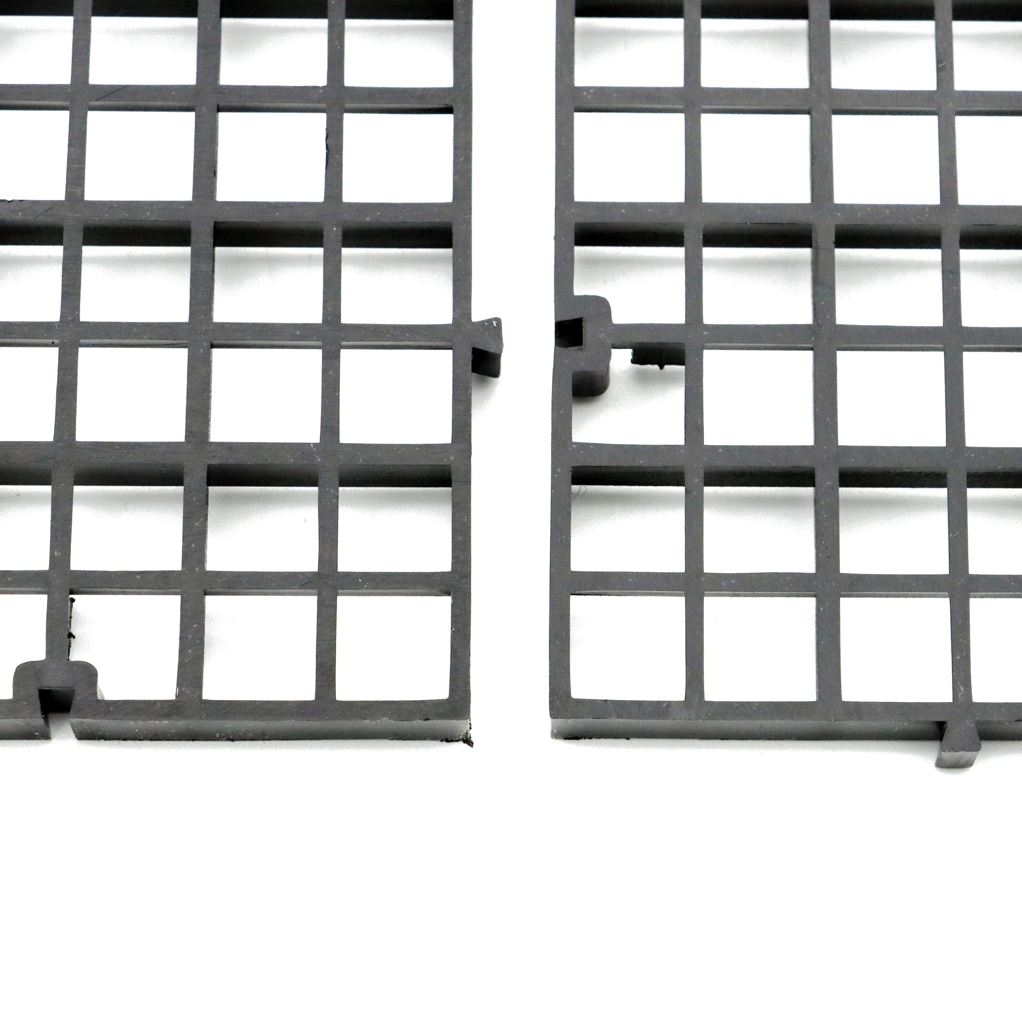 Aquarium Fish Tank Bottom Isolation 4 Pcs, Plastic Egg Crate Grid Divider Tray Egg (L 4Pcs Black)