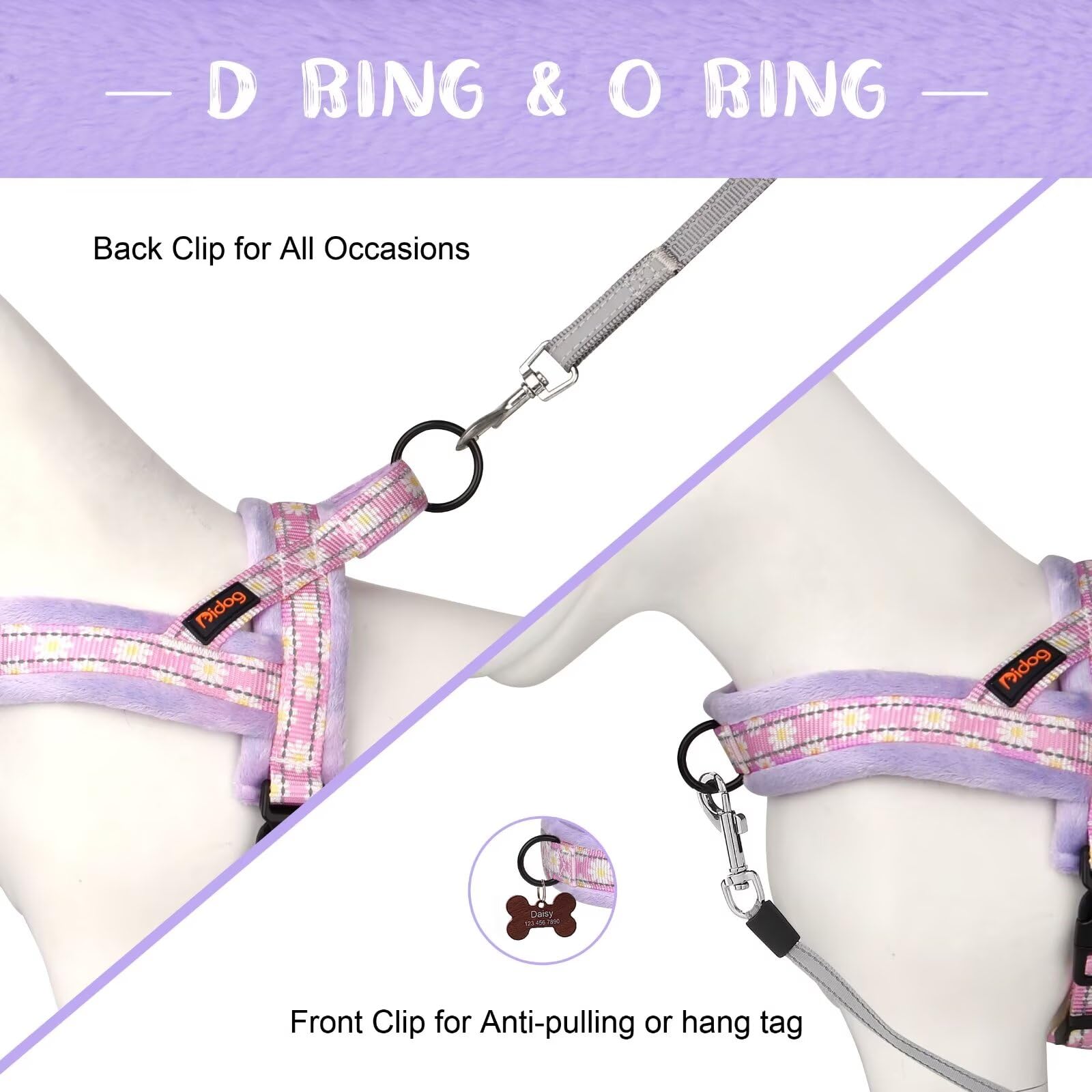 Didog No Pull Dog Harness With Soft Padded, Easy Walk Dog Harness With Quick Release Buckle, Adjustable & Reflective Pet Harness