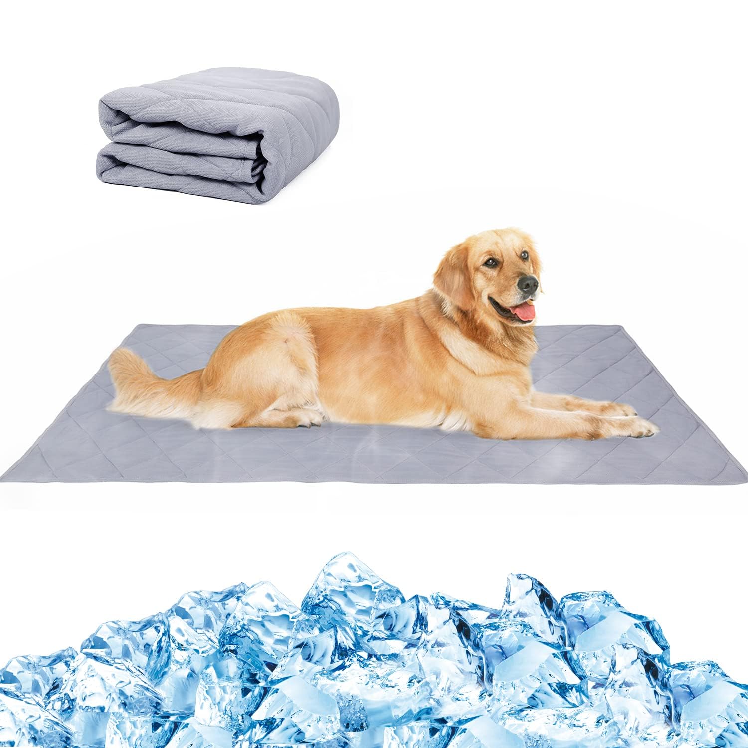 NACOCO Pet Summer Cooling Blanket 31.5 x 43.3 Doublesided availability Mat Dog Throw Puppy Self Cat Pad Bed Cover for Home Ou