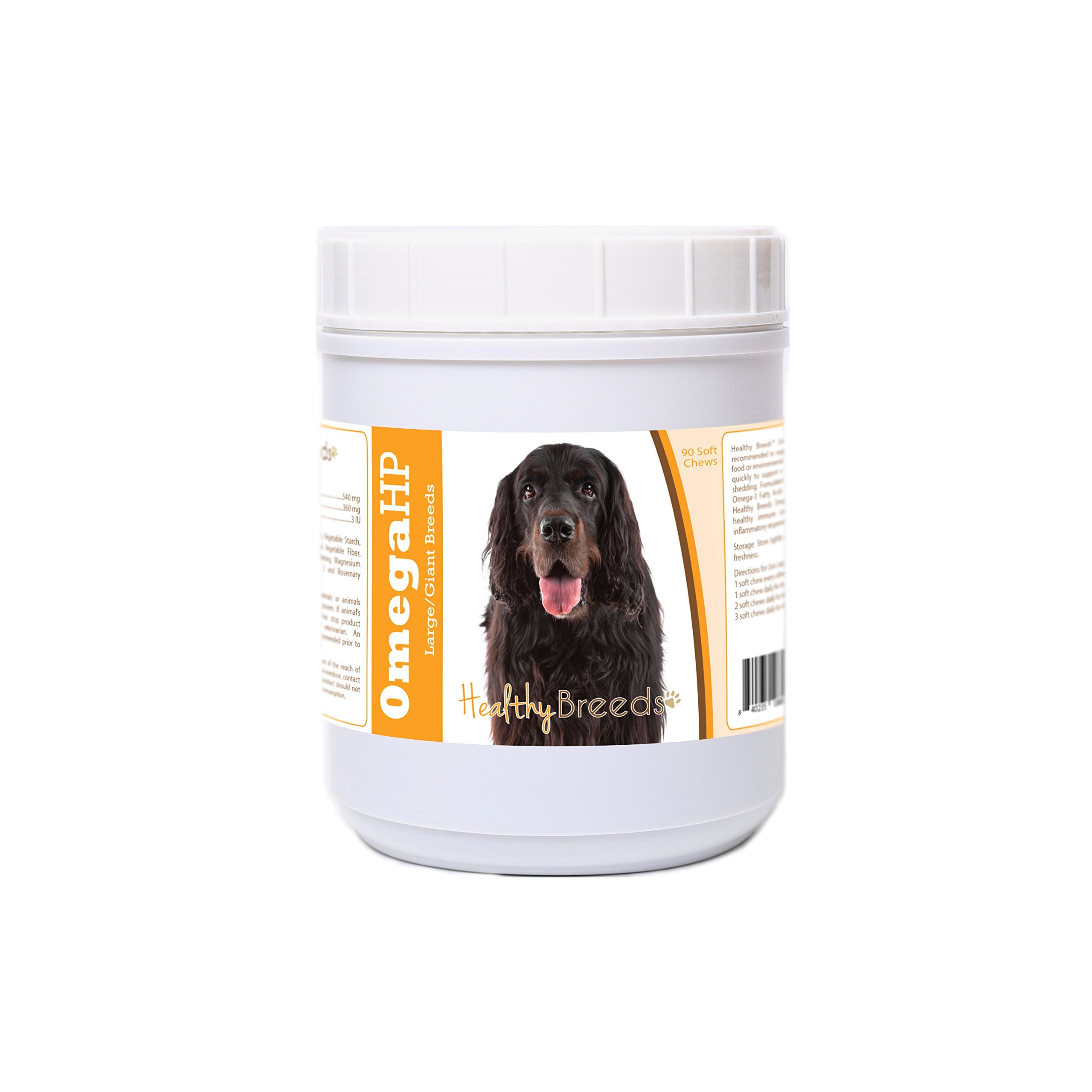 Healthy Breeds Gordon Setter Omega HP Fatty Acid Skin and Coat Support Soft Chews 90 Count