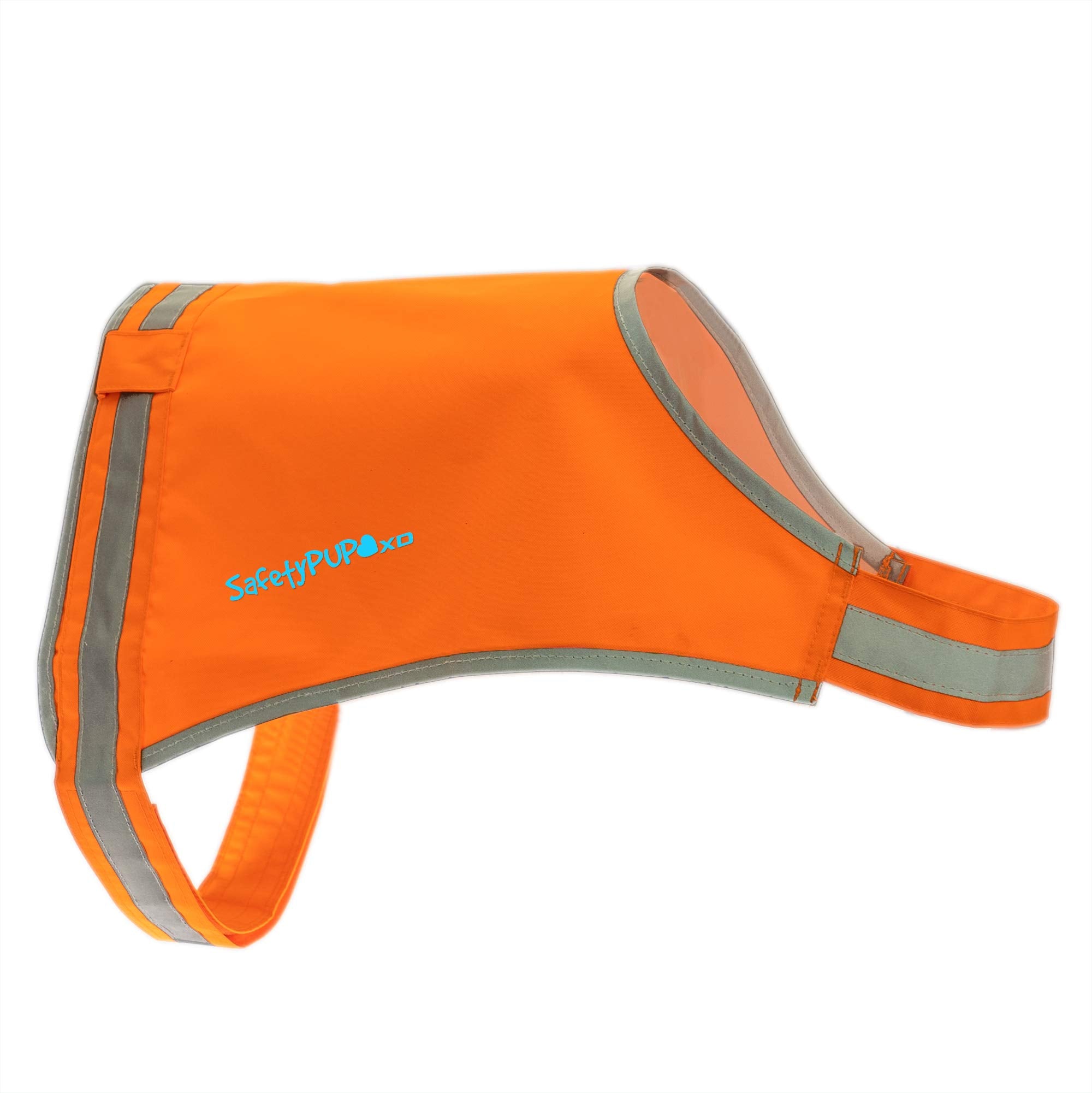 Safetypup Xd Lite Dog Vest. Coverage To Mid Back. Reflective Hi Visibility Blaze Orange Fluorescent Fabric Helps To Keep Them In Sight And Safe On And Off Leash.