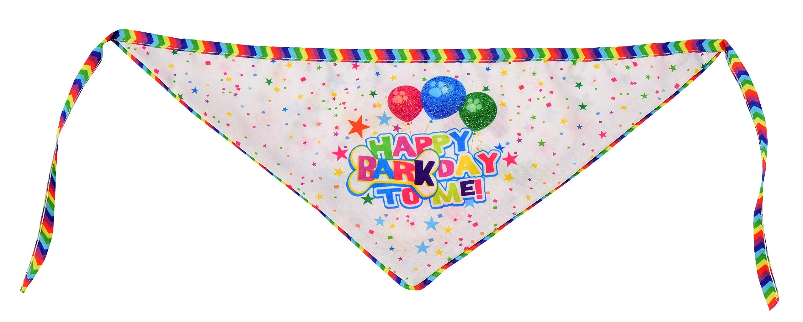 Rubie'S It'S My Bark Day Reversible Pet Bandana, Medium/Large As Shown