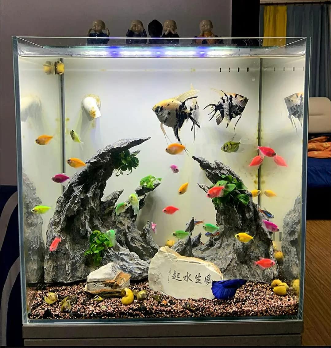 Awxzom Large 'Soul Valley' Aquarium Ornaments Extra Large Aquarium Decorations Superior Landscaping (Soul Valley 18Inch)