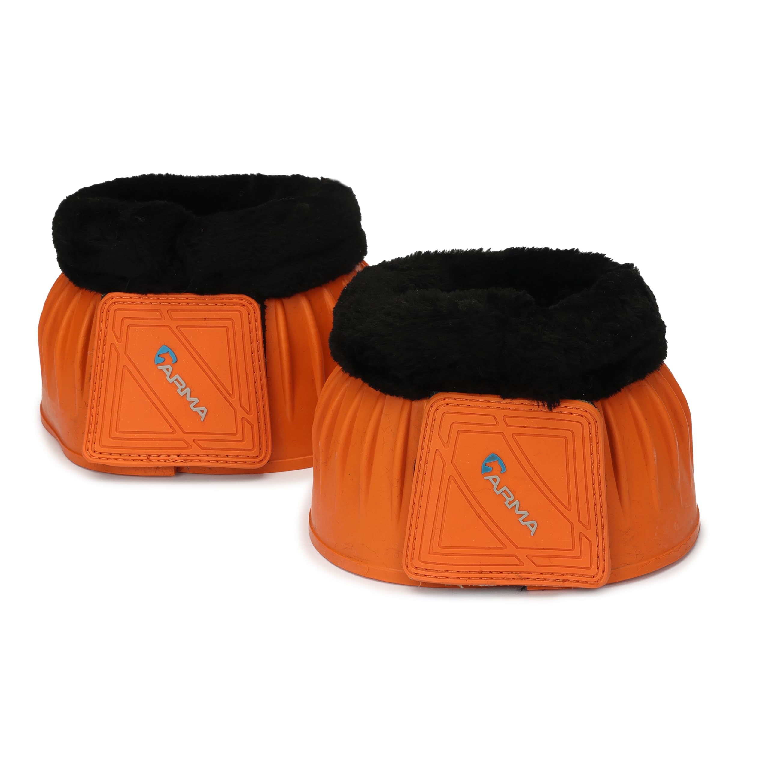 Shires Arma Fleece Trim Bell Boot (Orange, Cob)