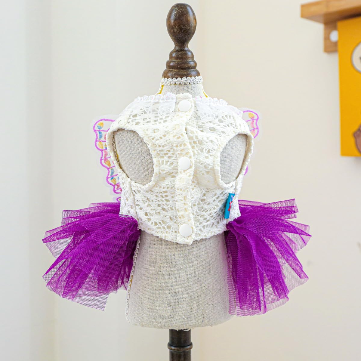 Marupet Fashion Sweet Puppy Dog Blingbling Princess Skirt Pet Dog Lace Cake Camisole Tutu Dress B-Purple L