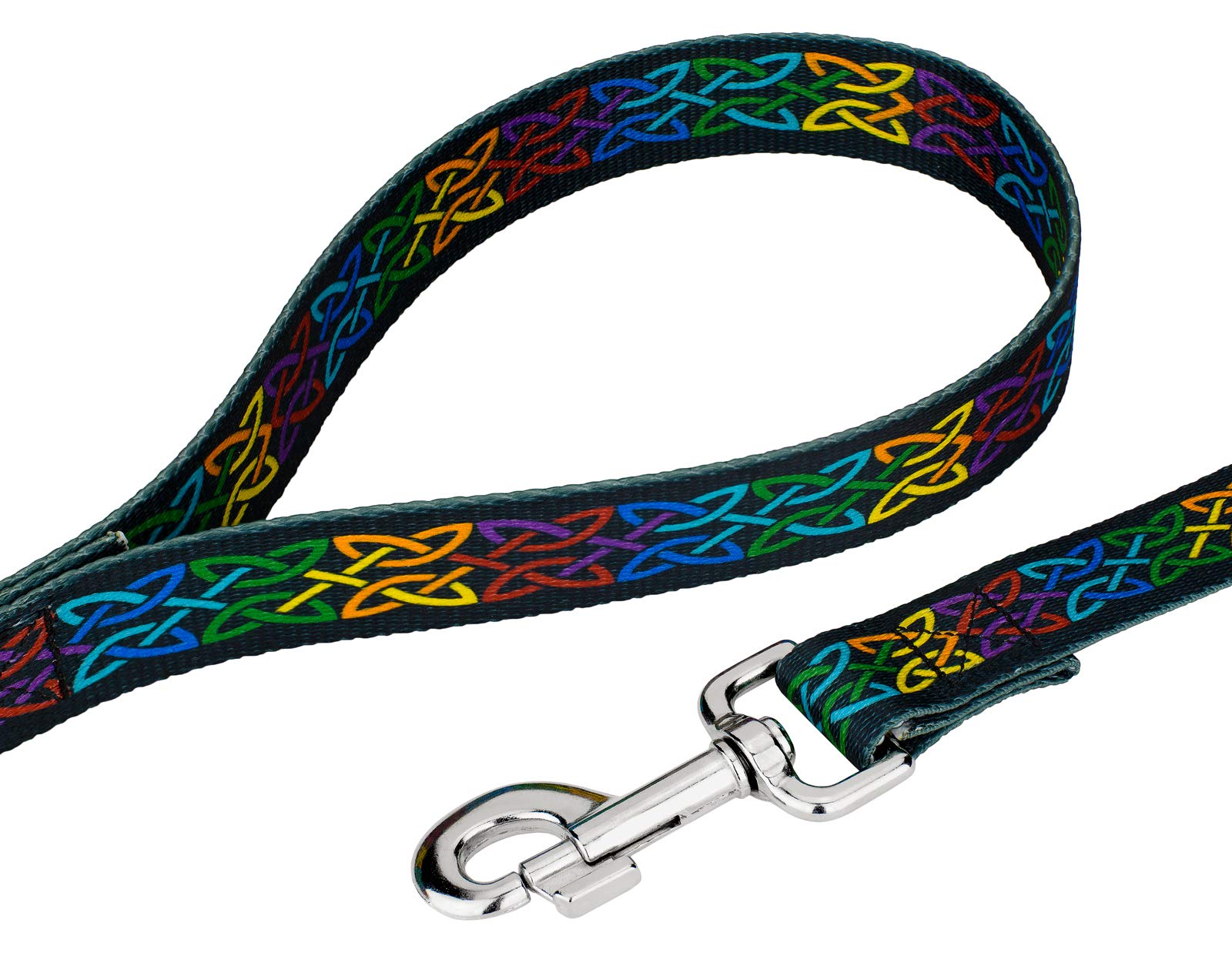 Country Brook Petz - Premium Celtic Pride Dog Collar And Leash - Irish Pride Collection Featuring Lucky Designs (1 Inch, Medium)