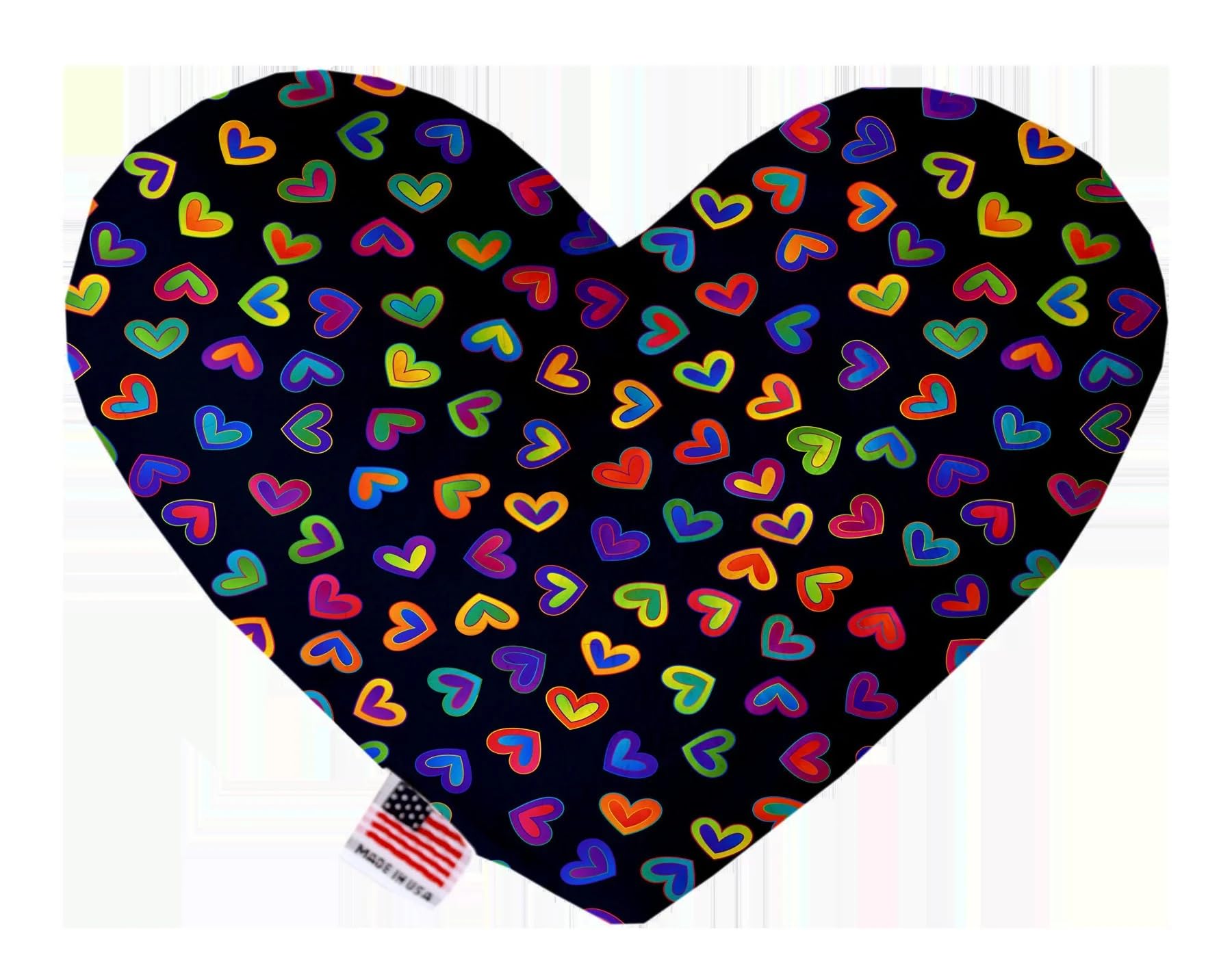 Pet and Dog Plush Heart or Bone Toy, "Valentine's Day Group" (Available in different sizes, and 8 different pattern options!) Sweet Paws 6" Plush Bone