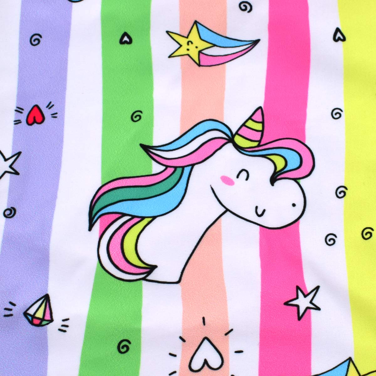 Big Girls One Pieces Swimsuit Cute Swimwear Bathing Suits Unicorn 8T