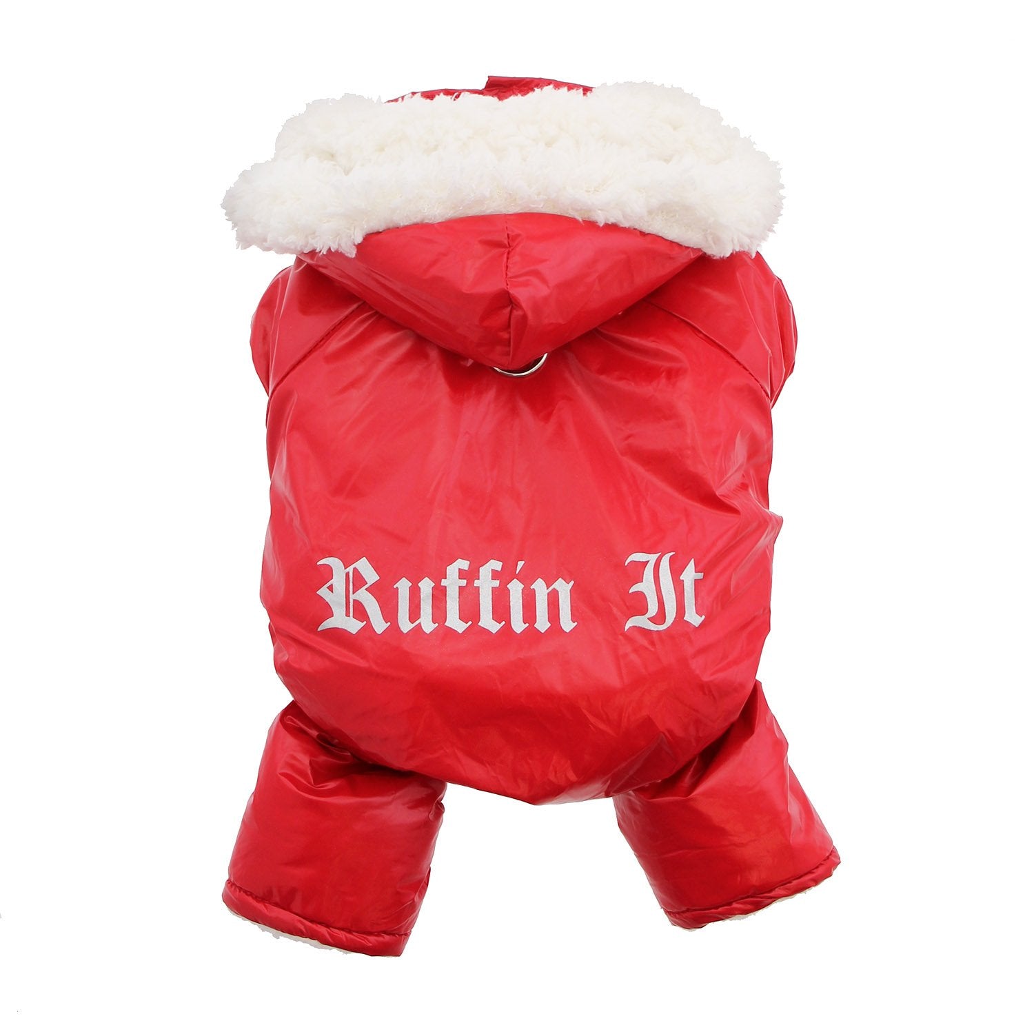 Doggie Design Red Ruffin It Dog Snow Suit Harness (Small/Medium)