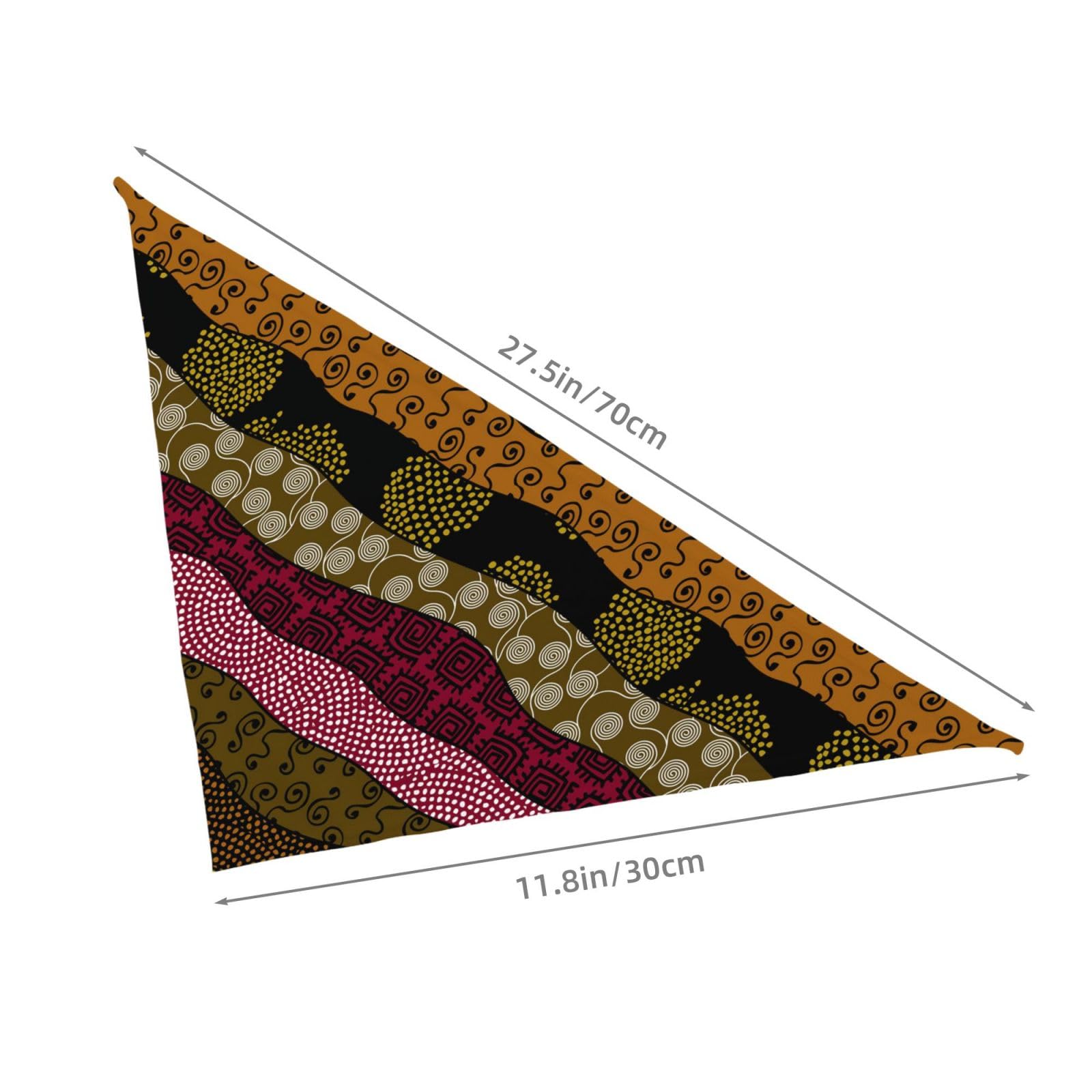 Ethnic Boho African Style Tribal Dog Bandana Scarf Triangle Bibs Pet Accessories Cat Kerchief White31 One Size