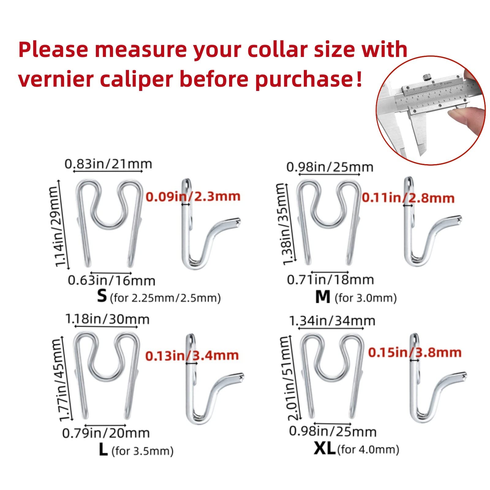 6 Pack Extra Links Prong Collar For Dog- Replacement 4.0Mm Stainless Steel Pinch Collar For Dogs Links Extra Training Collar Lin