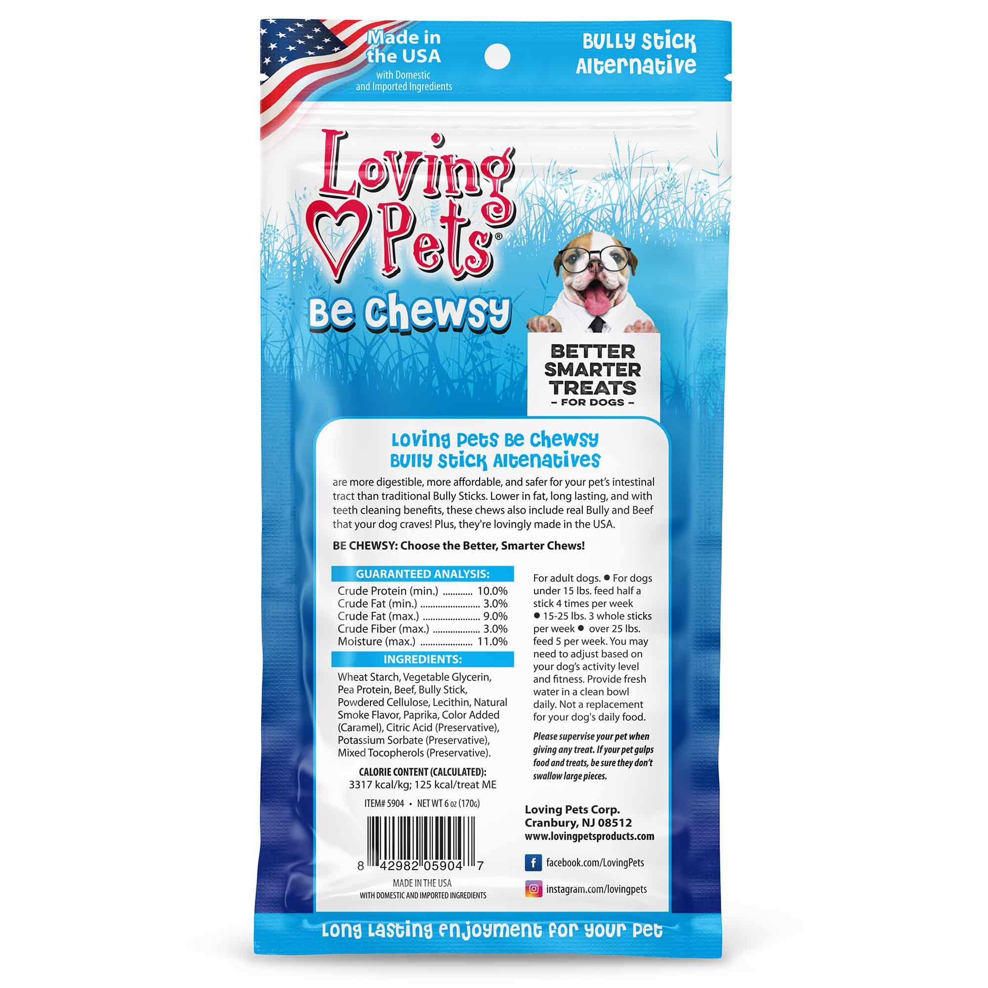 LOV TRT BE CHWSY BULLY 6IN/5PK