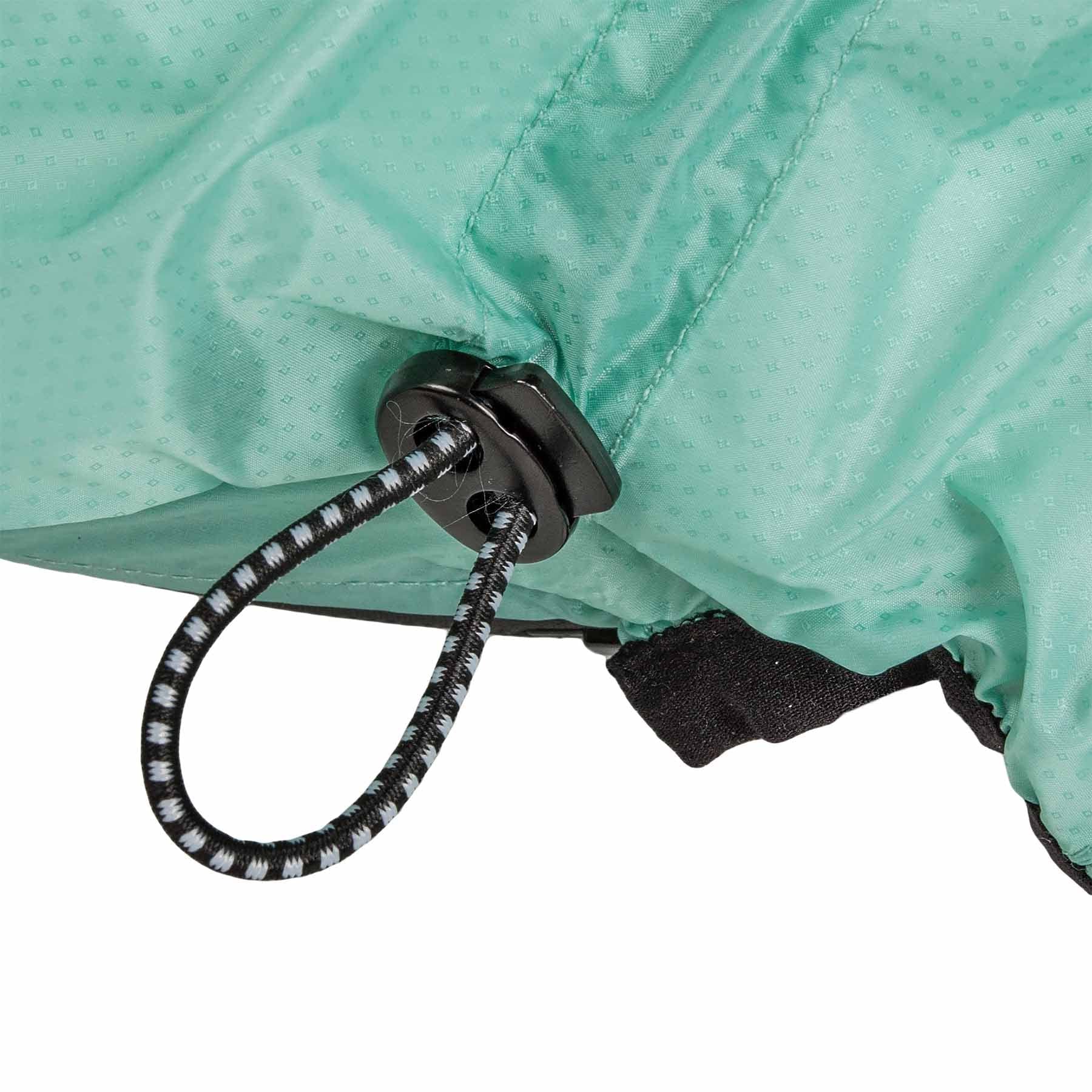 Dog Helios Torrential Shield Waterproof And Adjustable Full Body Dog Raincoat, Lg, Green