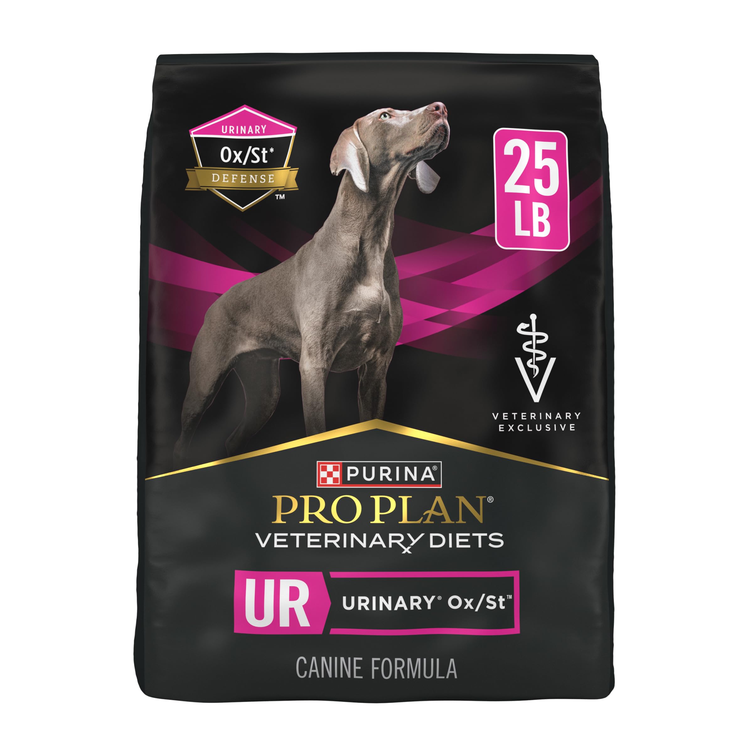 Pro Plan Veterinary Diets Purina UR Urinary Ox/St Canine Formula Dog Food Dry Kibble - 25 lb. Bag
