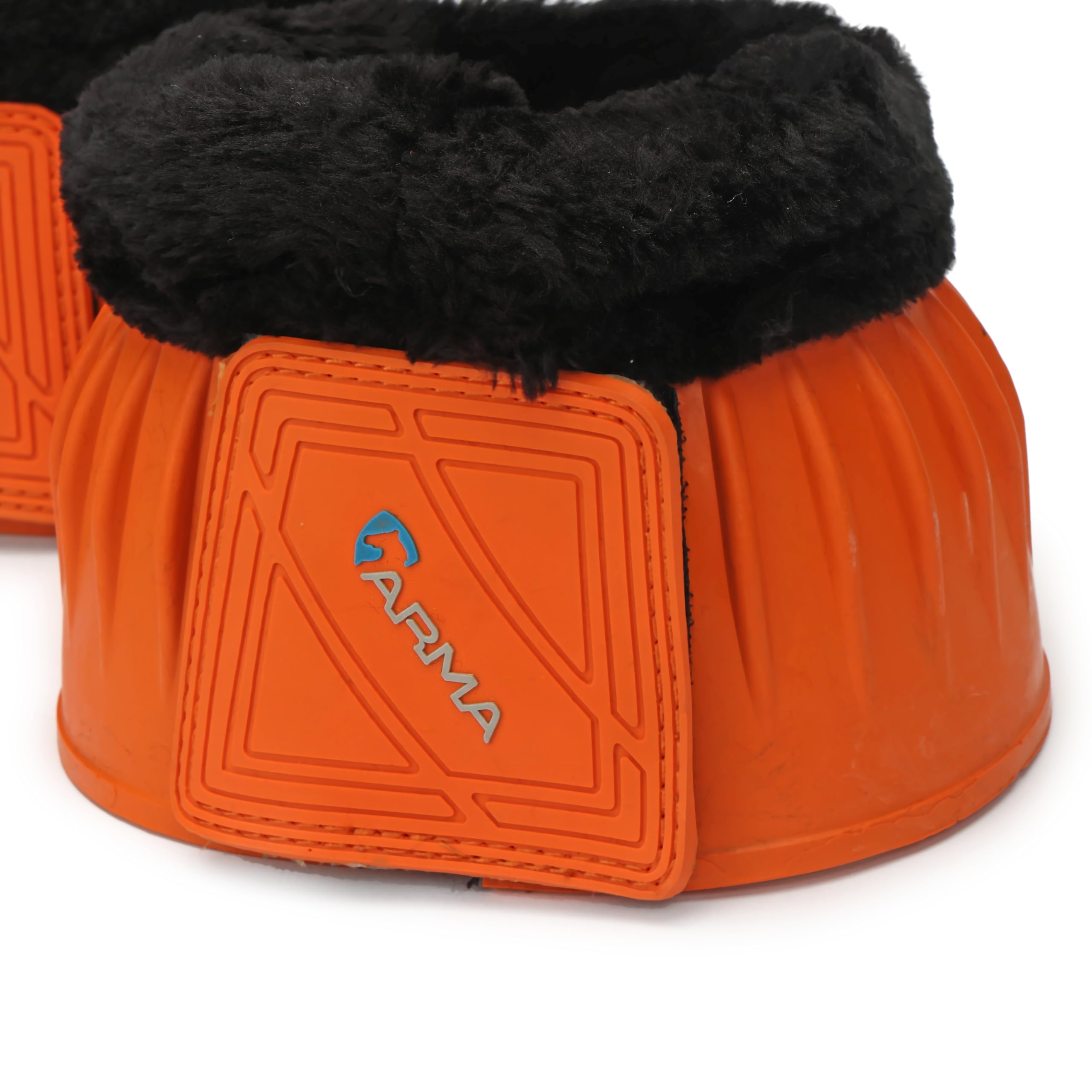 Shires Arma Fleece Trim Bell Boot (Orange, Cob)