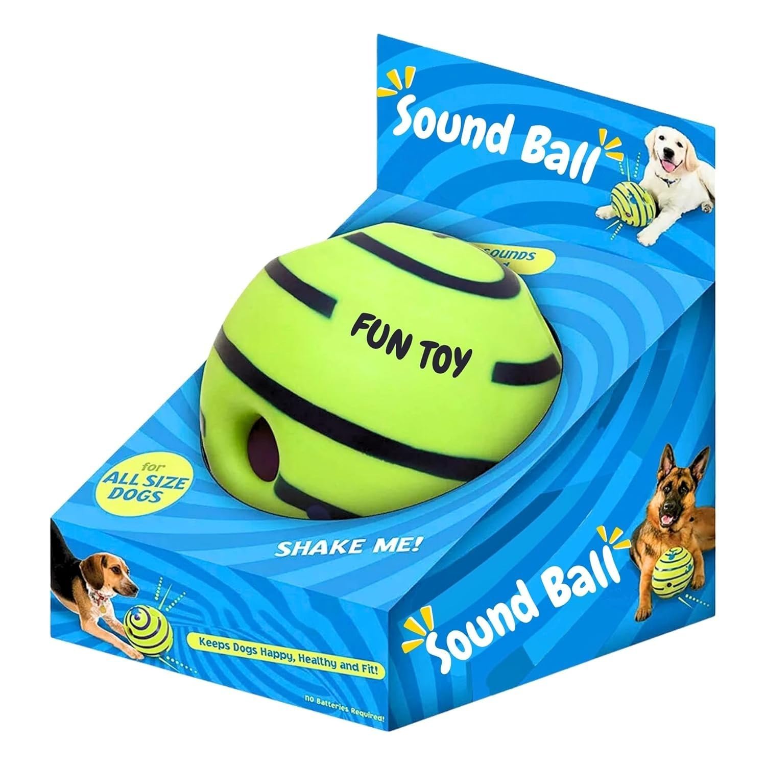 Agirav Tails Interactive Sound Ball for Dogs and Puppies| Fun Squeaky Sounds | PetSafe Materials| Suitable for All Dog Breeds |