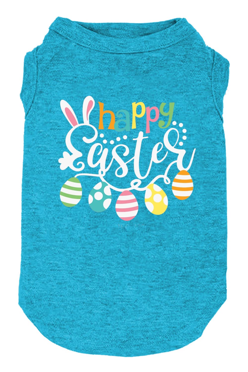 Happy Easter Shirts For Dog Funny Print Vest For Small Medium Large Dogs Soft And Light-Weight T Shirts Gift For Puppy (Medium, 