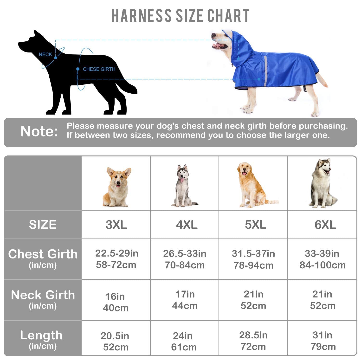 Dog Raincoat With Adjustable Belly Strap And Leash Hole - Hoodie With Reflective Strip - Waterproof Slicker Lightweight Breathable Rain Poncho Jacket For Medium Large Dogs - Easy To Wear, Blue 5Xl