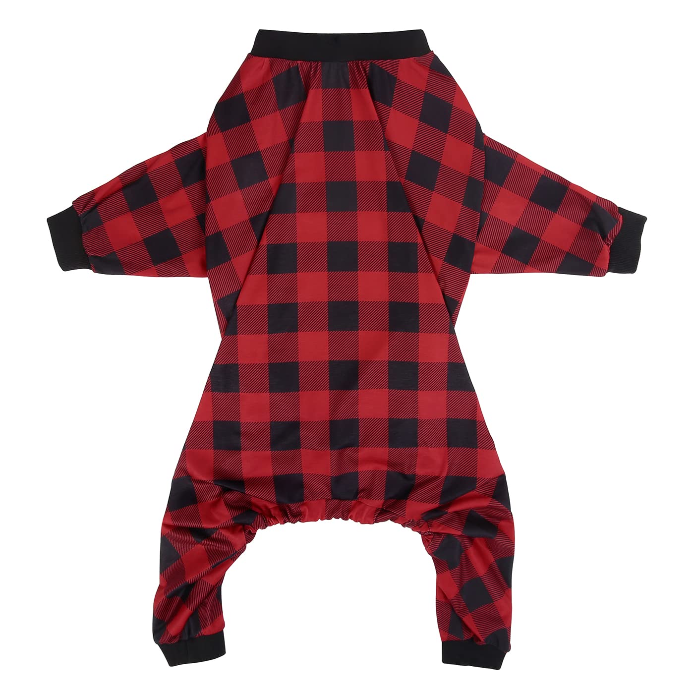 Hde Dog Pajamas One Piece Jumpsuit Lightweight Dog Pjs Shirt For M-3Xl Dogs Buffalo Plaid - M