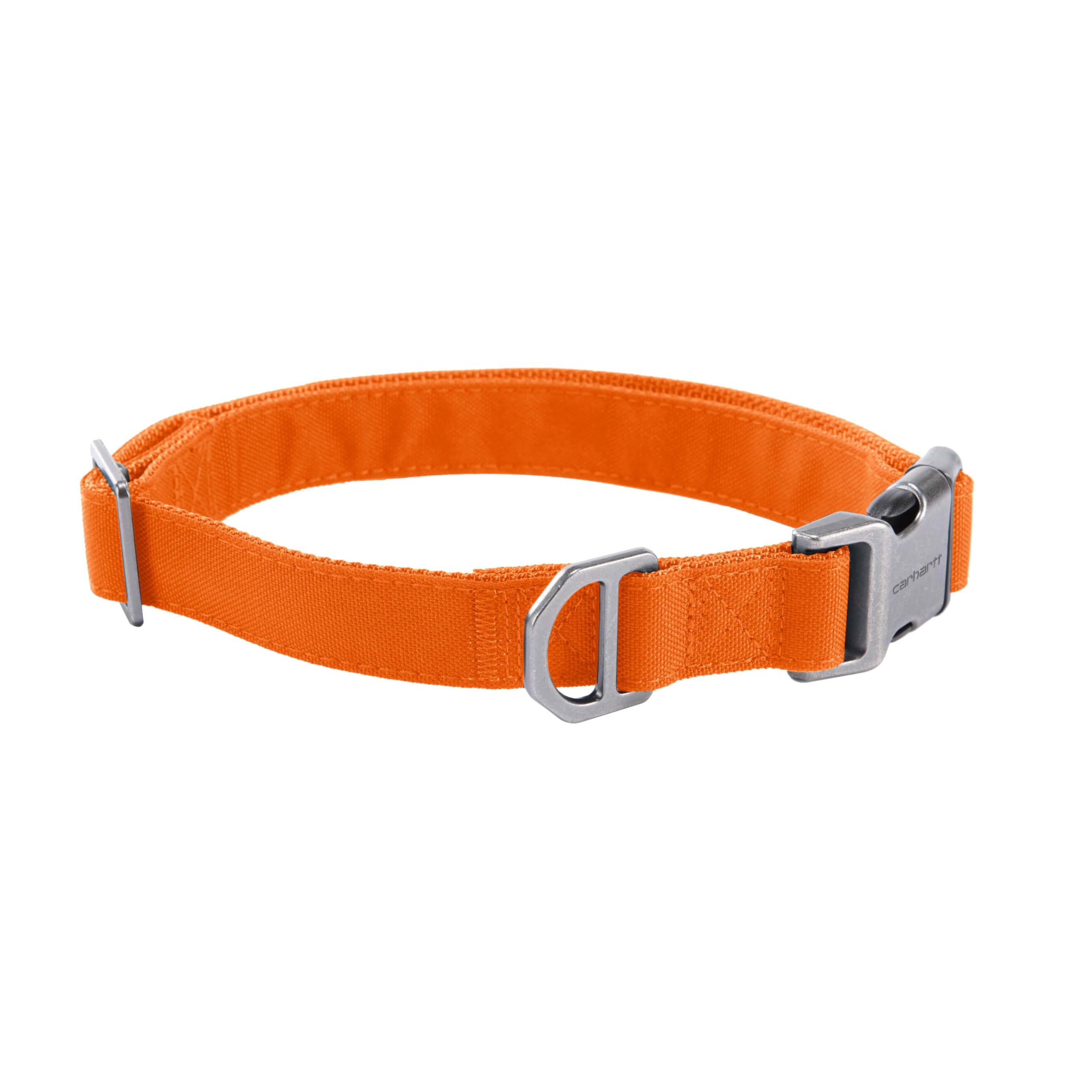 Carhartt Field Dog Collar, Fully Adjustable, Durable 600-Denier Fabric W/Reflective Wordmark for Visibility, Hunter Orange, Larg