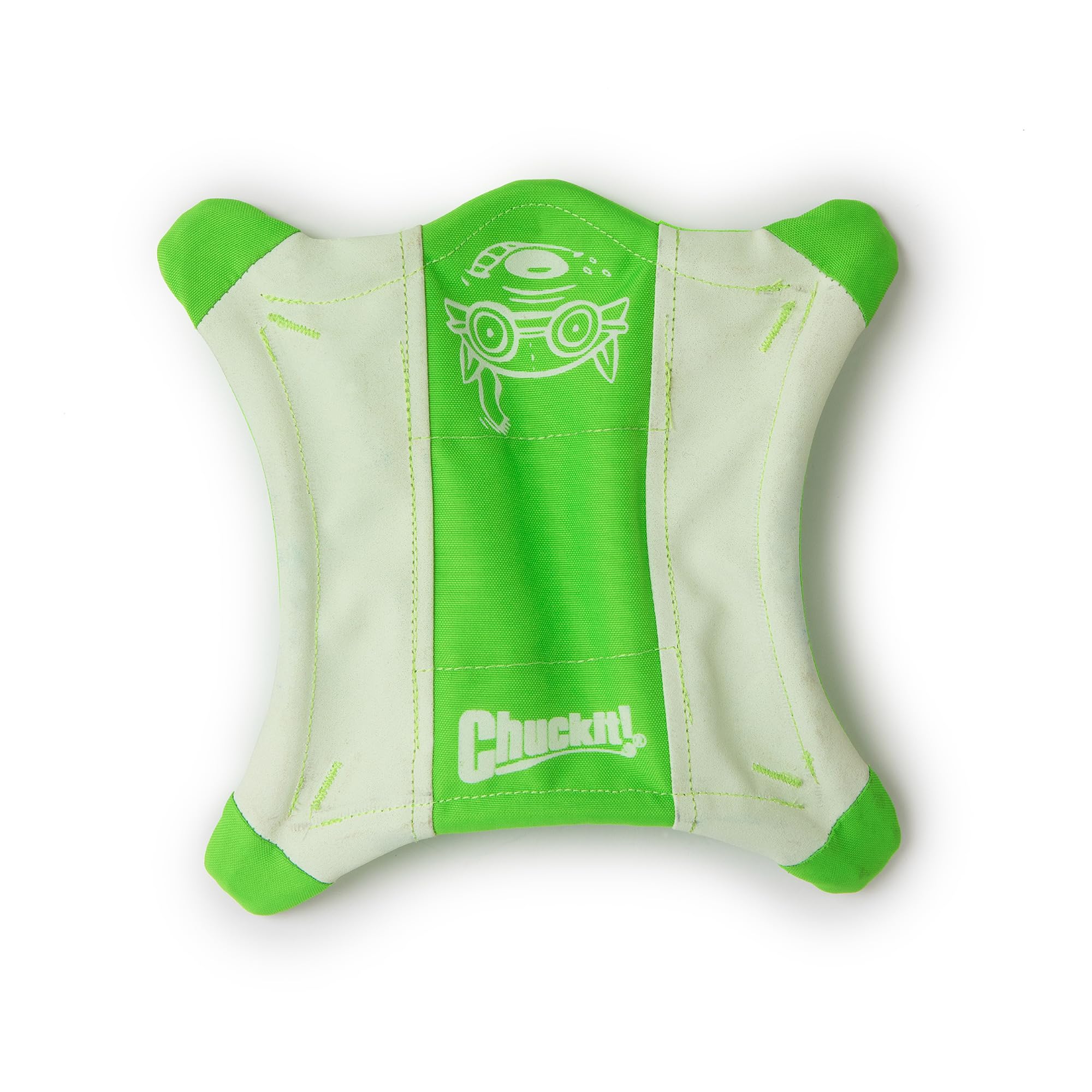 Chuckit! Flying Glow Squirrel Fetch Dog Toy, (10.5 Inch Length), Glow In The Dark Dog Toy, Pack Of 1, Size Medium, For All Breed