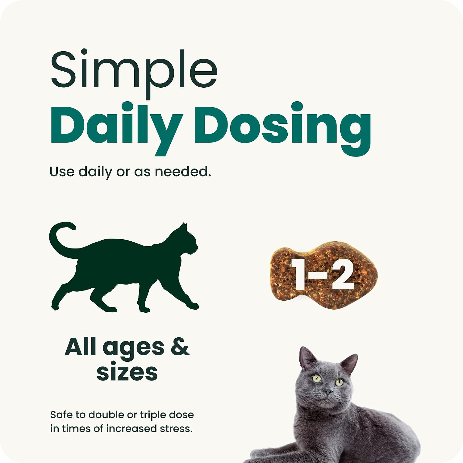 VetriScience Composure, Calming Formula for Cats, 30 Bite-Sized Chews