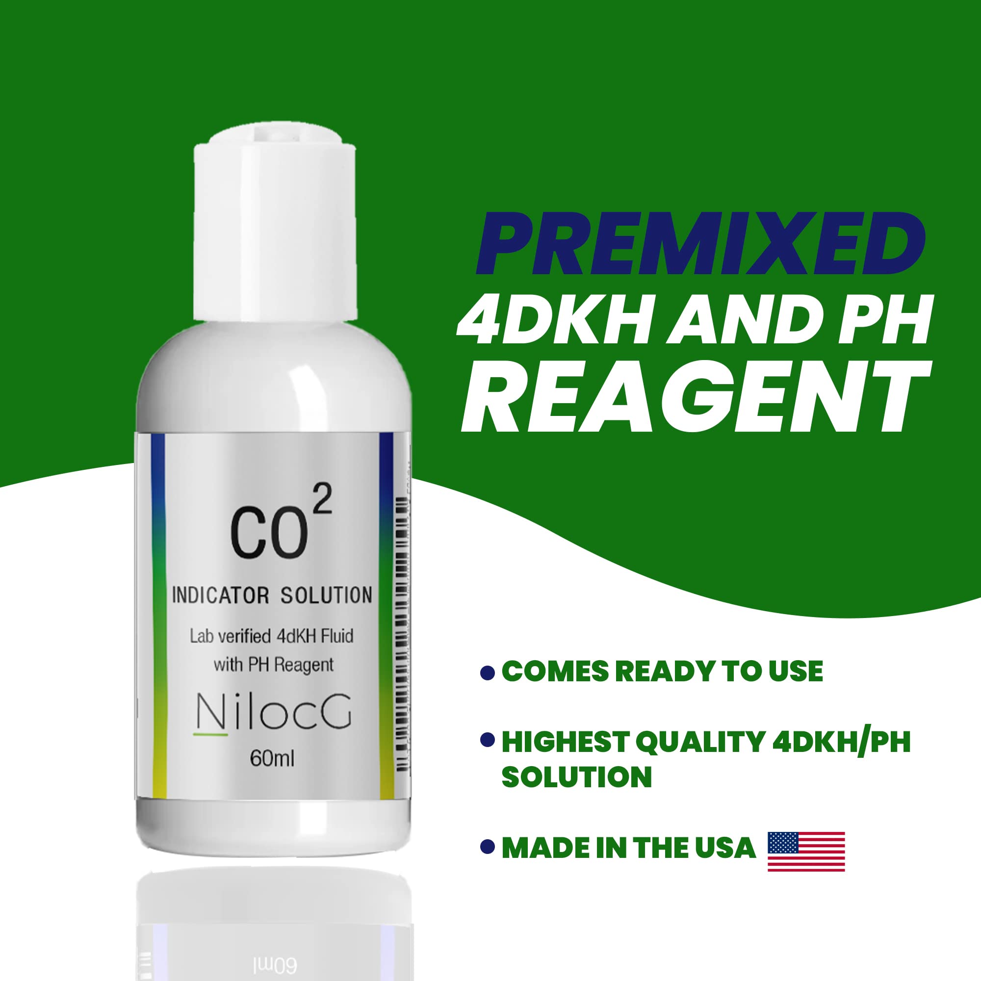 Glass Co2 Drop Checker – Co2 Monitor Kit For Aquarium Tank – Functional And Reliable – Transparent Drop Checker, 4Dkh/Ph Reagent Solution And Suction Cup