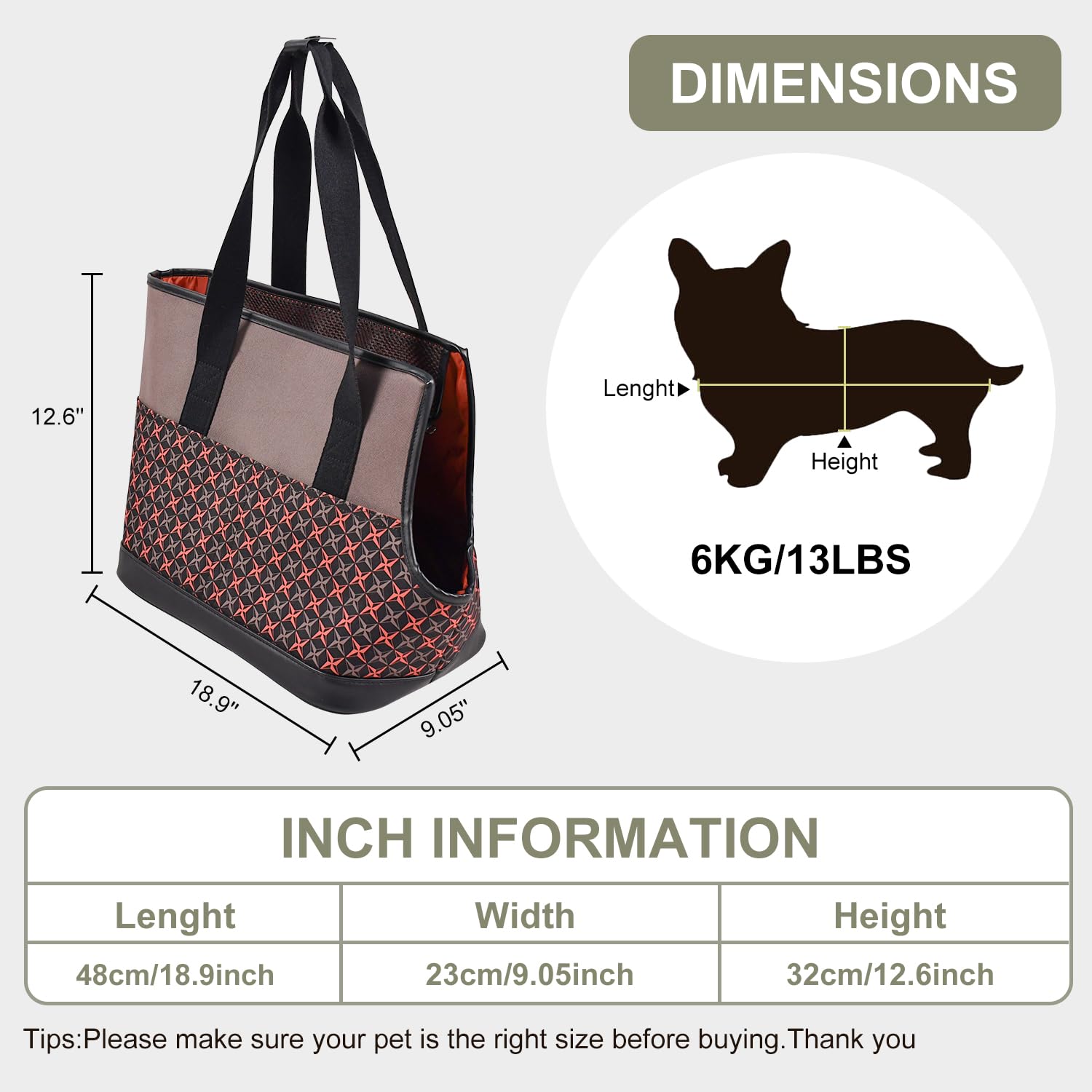 Goopaws Dog Purse Carrier For Small Dogs, Soft-Sided Tote Bags With Pocket Dog Travel Supplies Portable Dog Sling With Anti-Slip