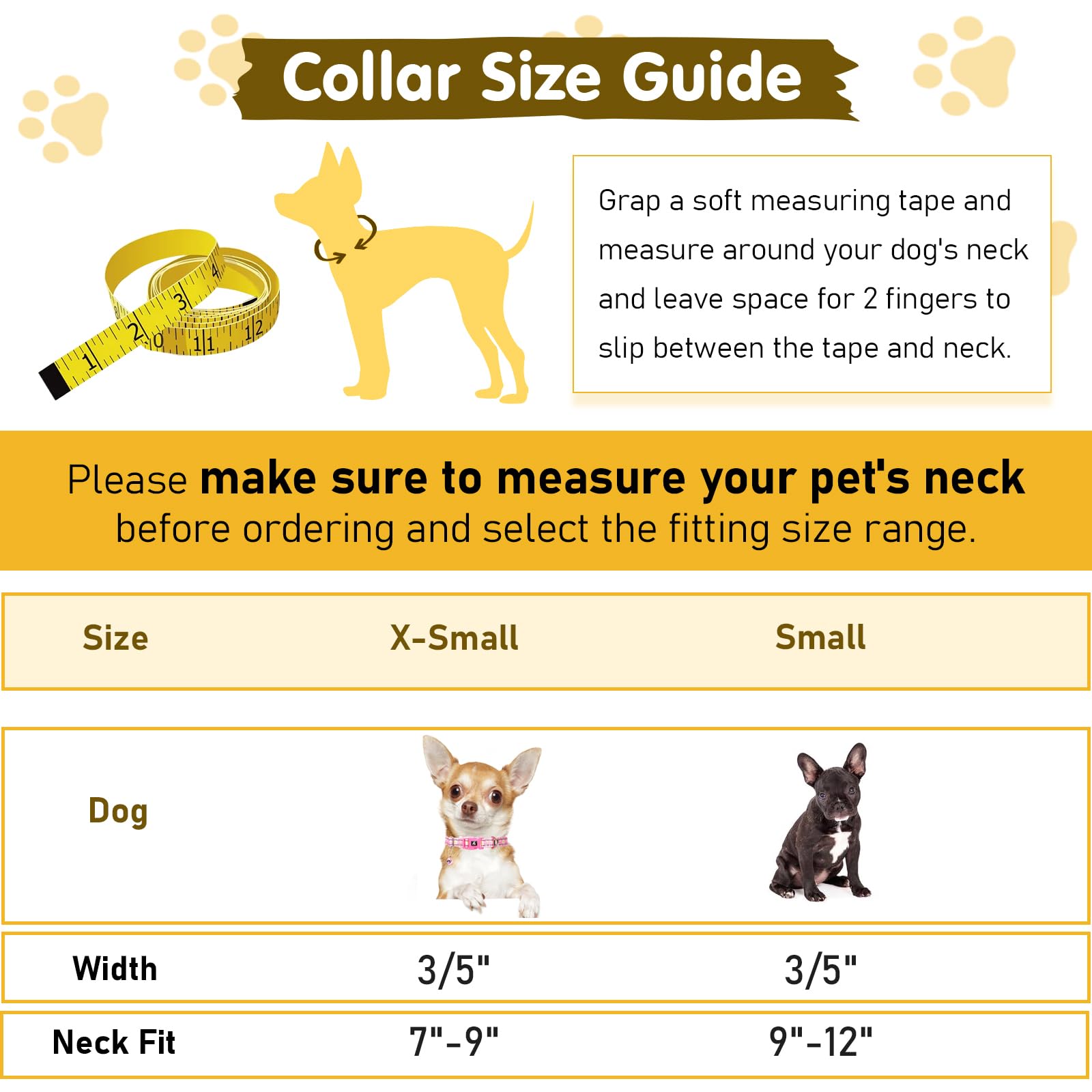 Soft Nylon Xxs/Xs Dogs Collar With Bell - Reflective, Adjustable & Lightweight For Puppy, Comfortable & Safe For Everyday Use (P