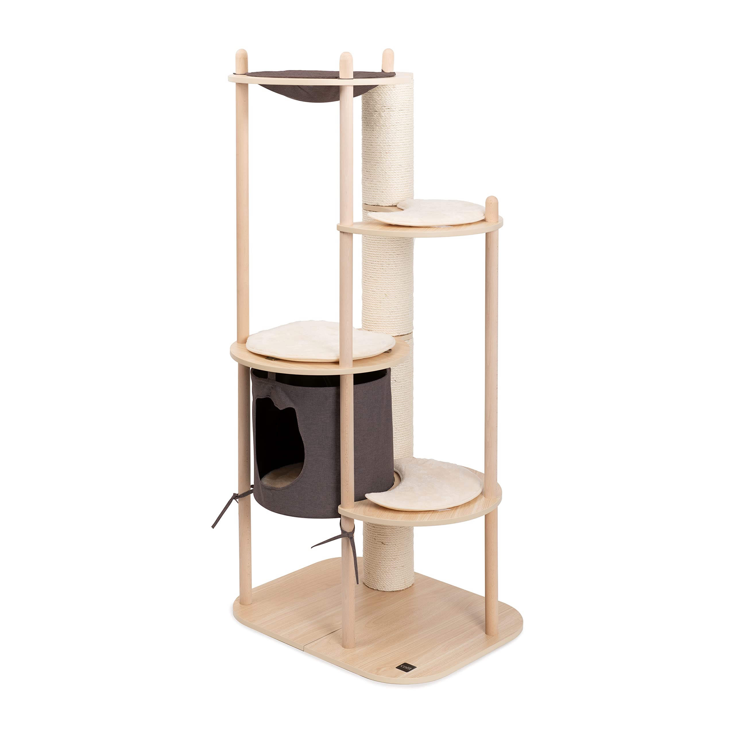 Catit Cat Tree Furniture, Large Vesper Treehouse, Engineered Wood, Oak, Model 52117