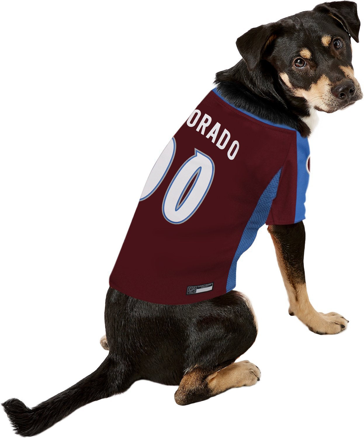Pets First NHL Colorado Avalanche Jersey for Dogs & Cats, Large. - Let Your Pet Be A Real NHL Fan!