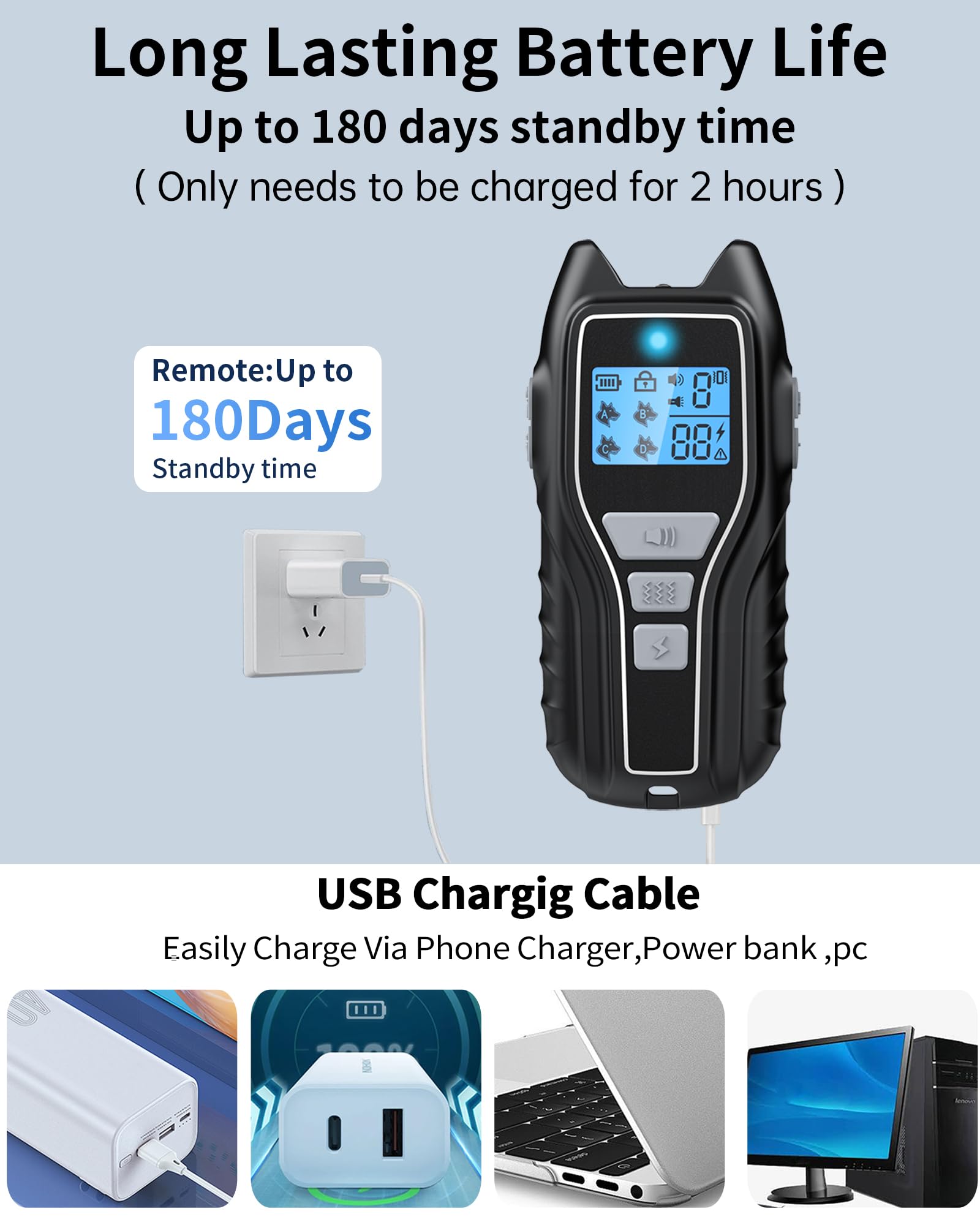 Asrcs Replacement Remote for Dog Training Collar X13 (Only Remote Control, USB Charging Cable with Instruction Manual)