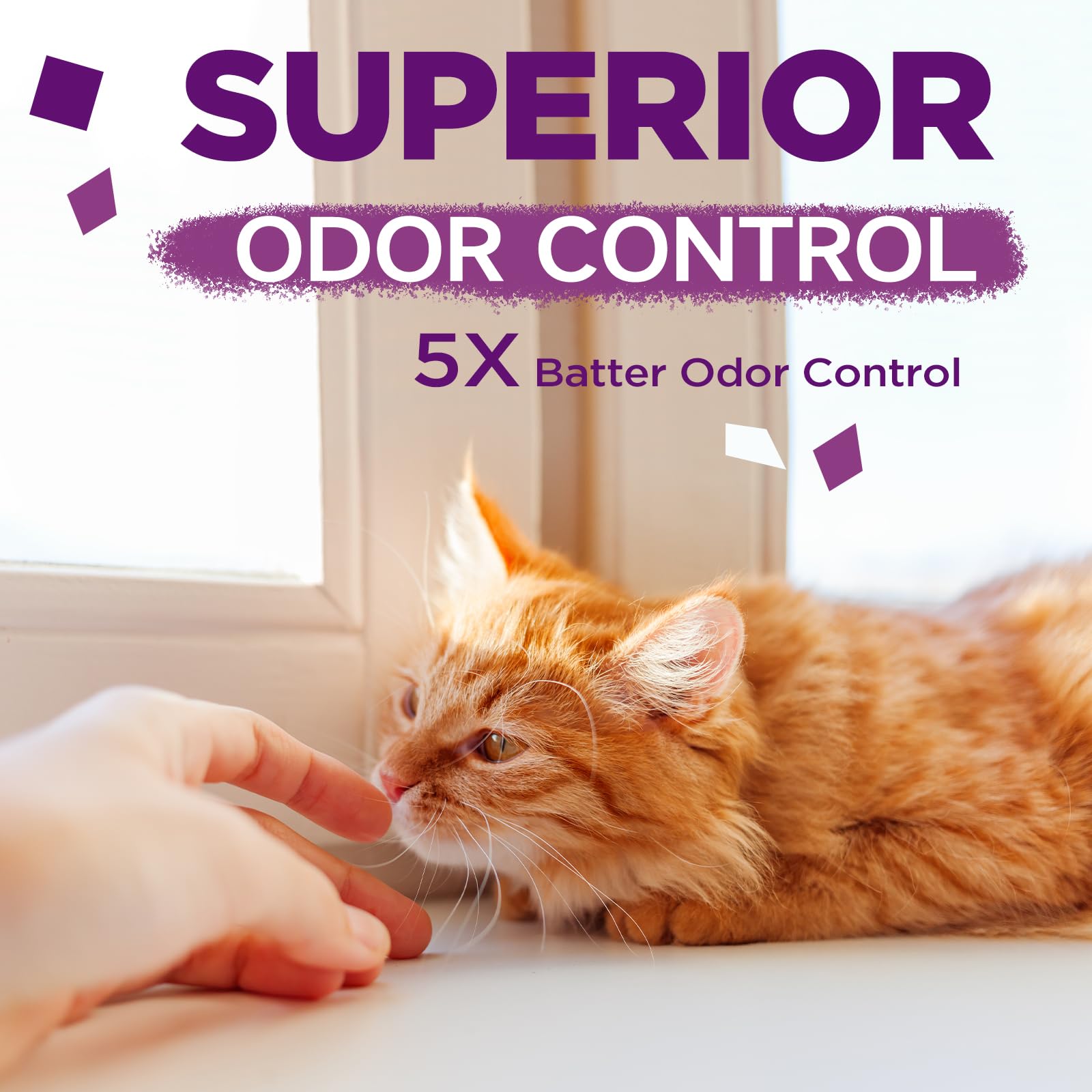 Made4Pets Cat Litter Crystals Kitty Litter Odor Control Crystal Litter Non Clumping No Scooping Low Dust, Low Tracking, Lightwei