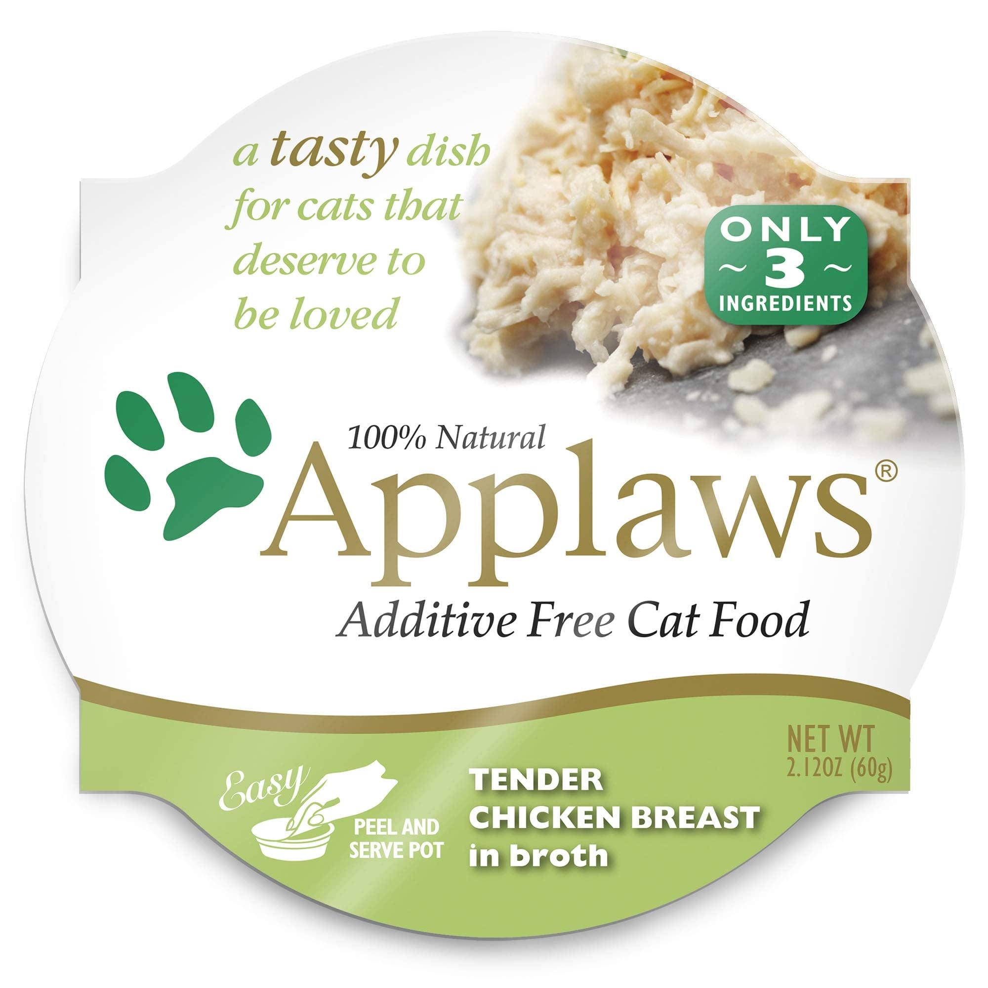 Applaws Peel and Serve Cat Food in Broth 6 Flavor Variety Bundle, 2.12 Ounces Each (12 Pots Total) by Applaws Layers