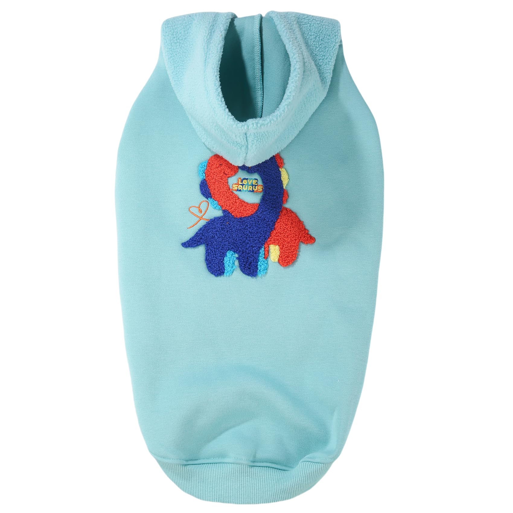 Winter Hoodie Coat, Plush Vest Jacket, Autumn Warm Clothes For Dogs (Pale Blue-Xlarge)