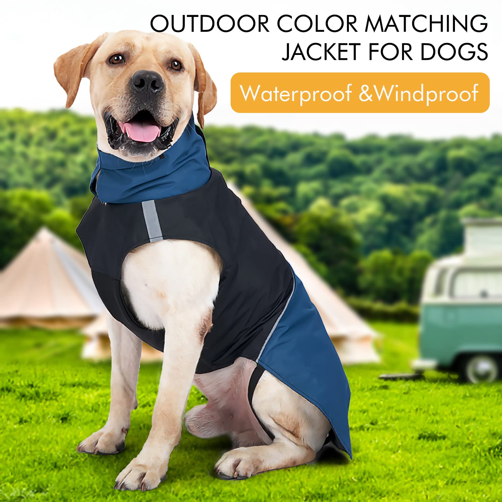 S Windproof Dog Winter Jackets - Outdoor Coats For Cold Weather & Rain, Waterproof With Leash Hole