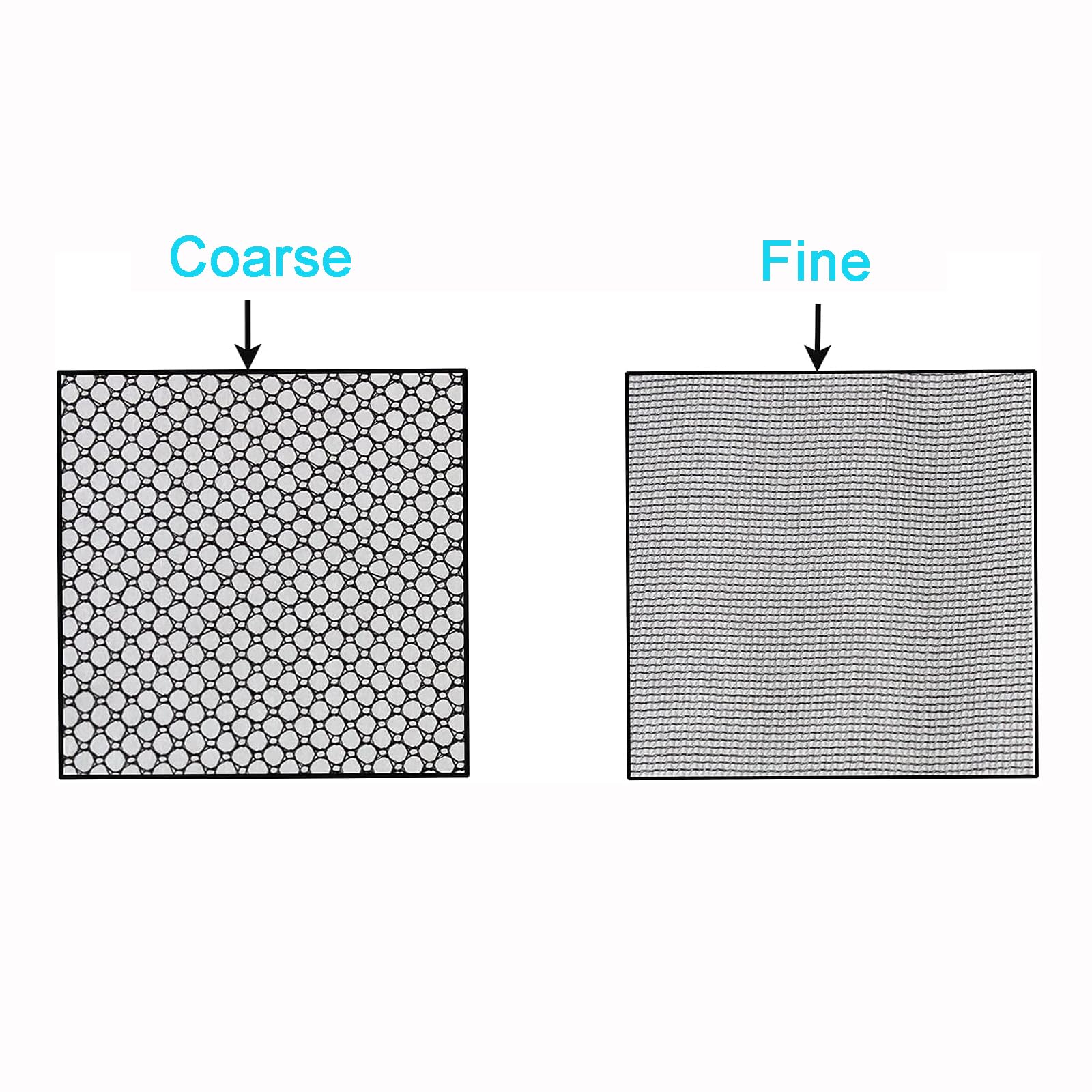 Aquaneat 10Pcs Aquarium Filter Media Bags, Fish Tank Coarse Mesh Bags, 3   X8   /5.5   X8    With Plastic Zipper For Activated C