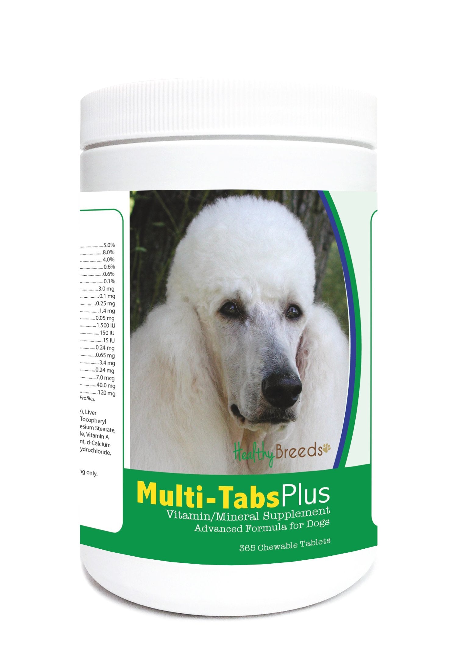 Healthy Breeds Poodle Multi-Tabs Plus Chewable Tablets 365 Count