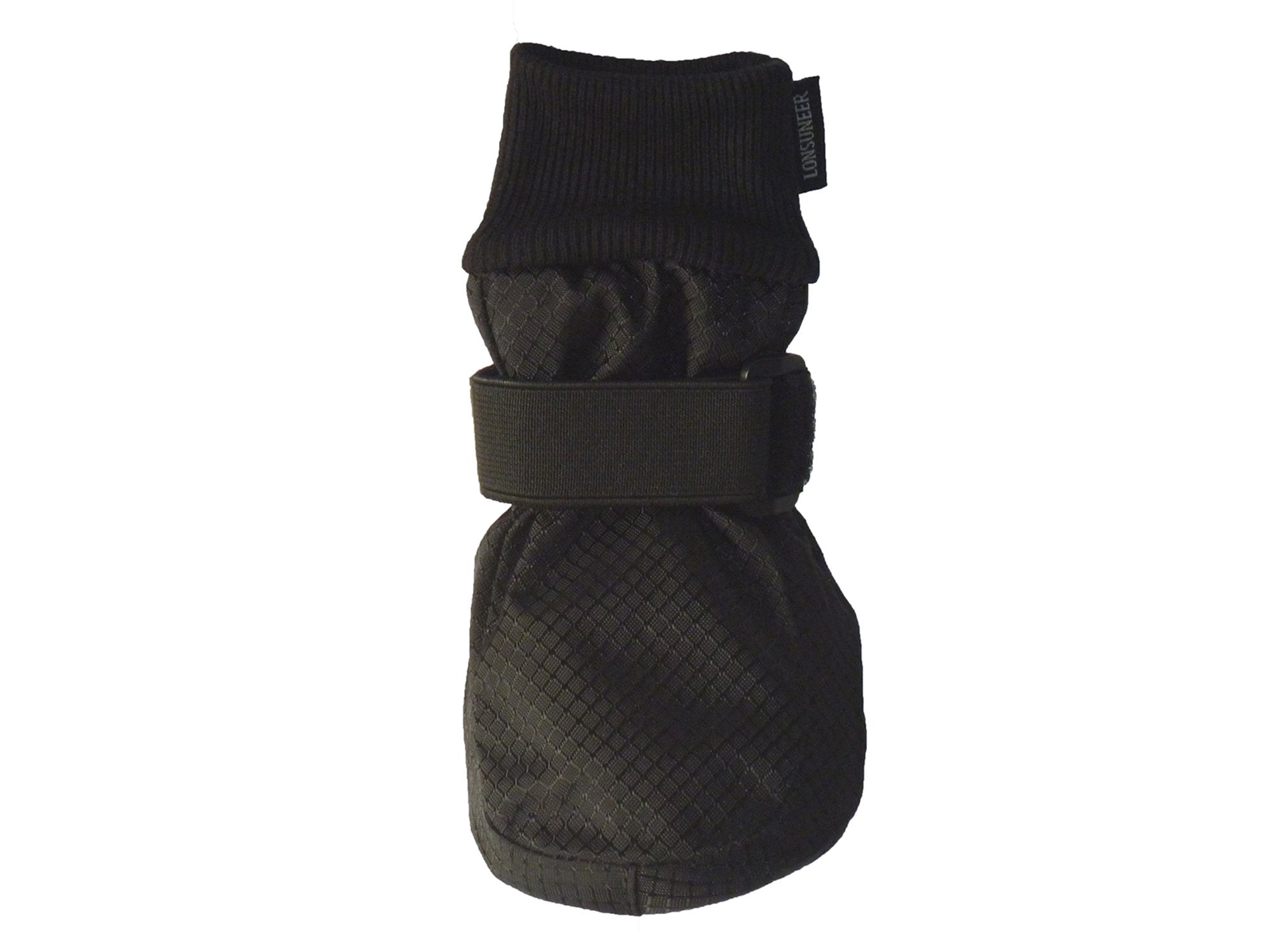 Lonsuneer Winter Paw Protector Dog Boots Waterproof Soft Sole And Nonslip Set Of 4 Color Black Size Medium