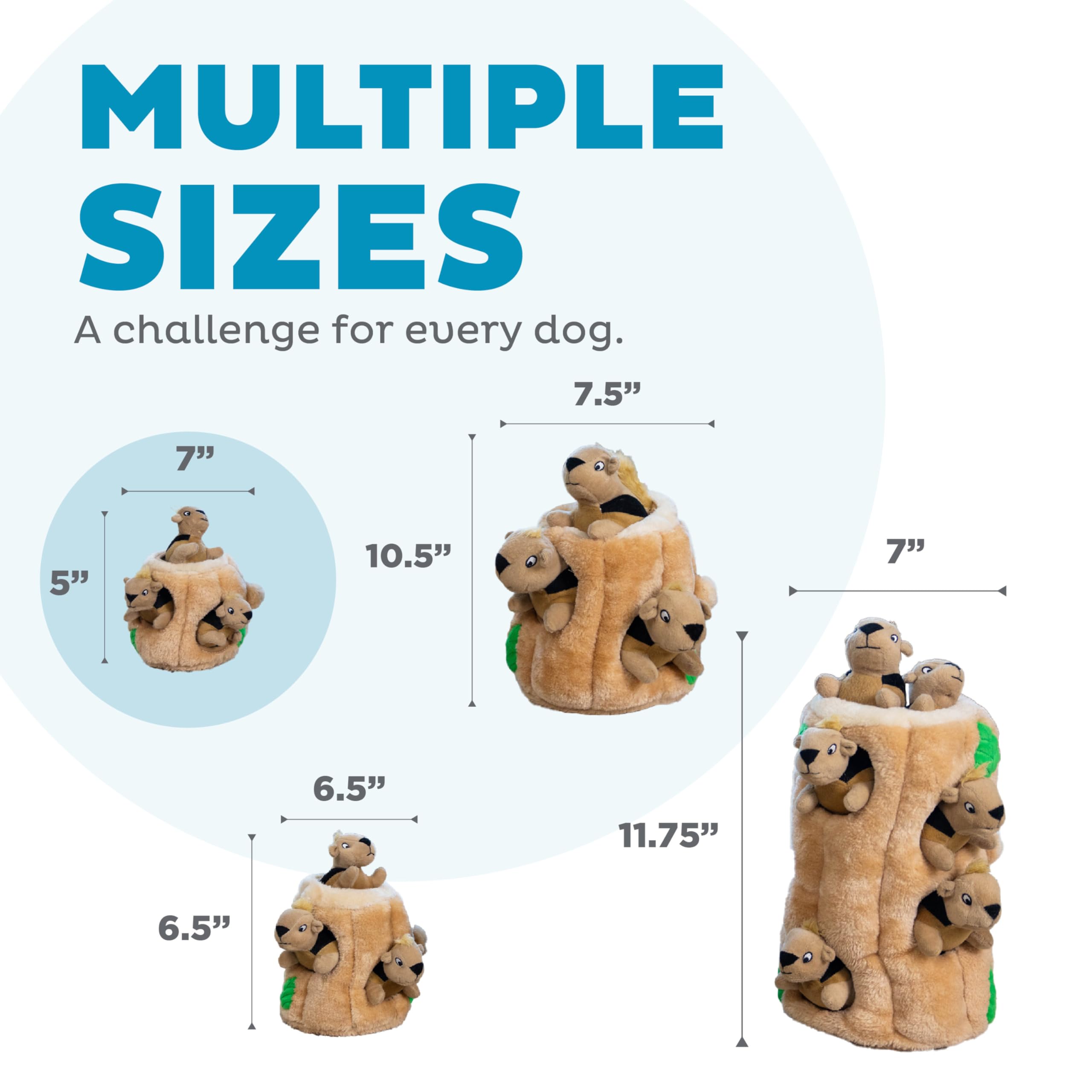 Outward Hound Hide A Squirrel Plush Dog Toy Puzzle, Small, Multi, Model 31001, Durable Polyester