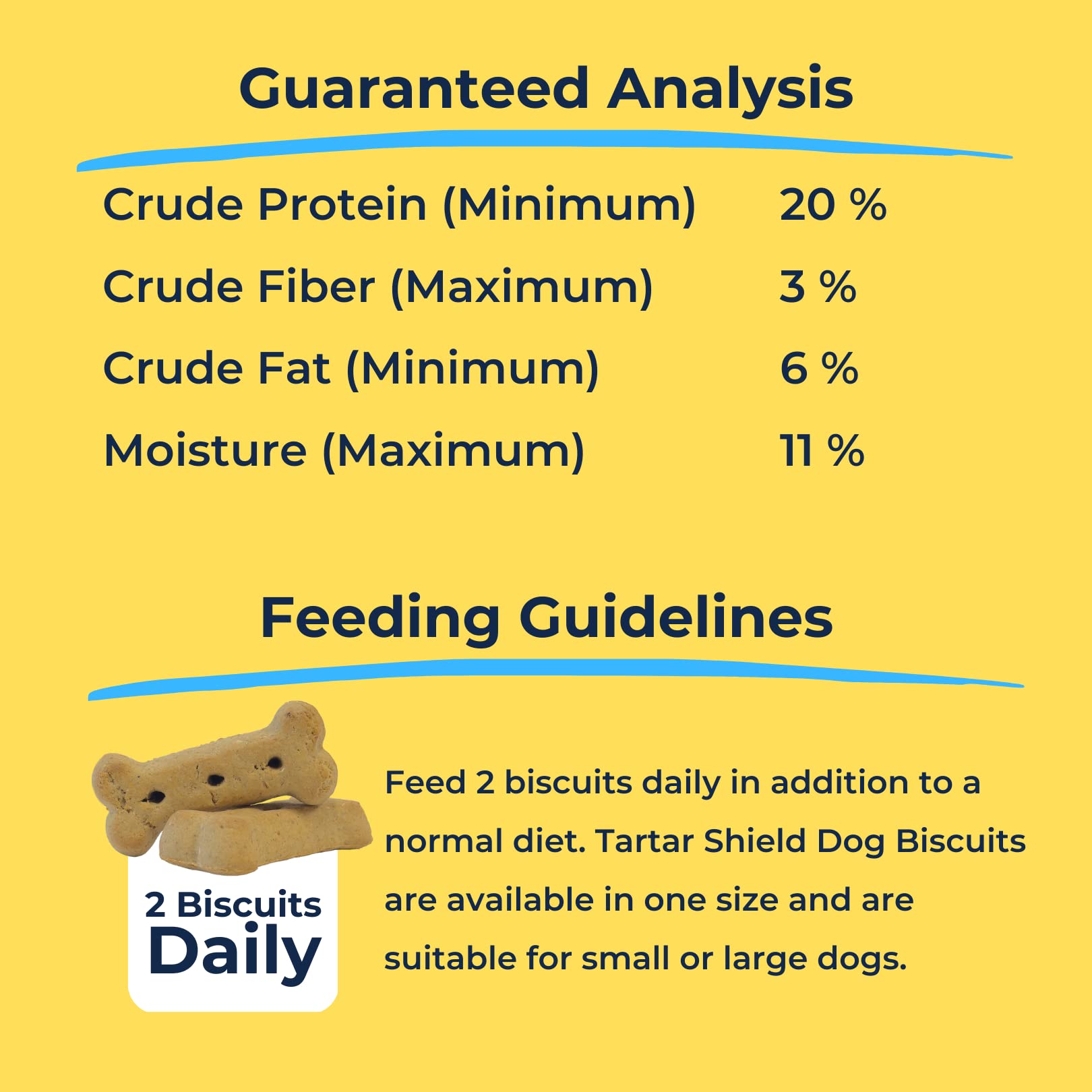 Tartar Shield Dental Dog Biscuits | Safe Daily Treats | Cookie Cleans Teeth & Gums Fresh Breath Natural Oral Health Support | Ta