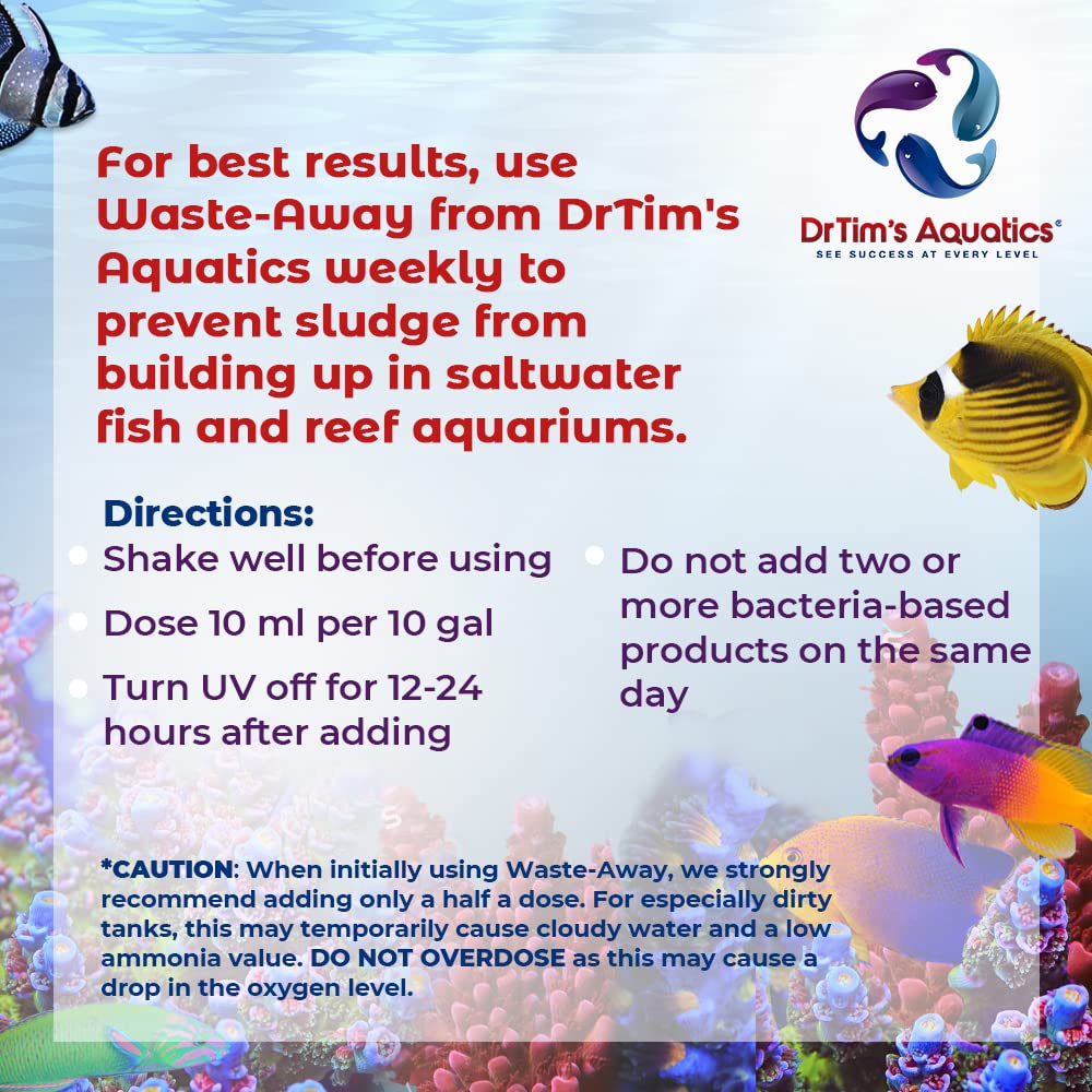 Dr. Tims Aquatics Waste-Away Saltwater 8 Oz
