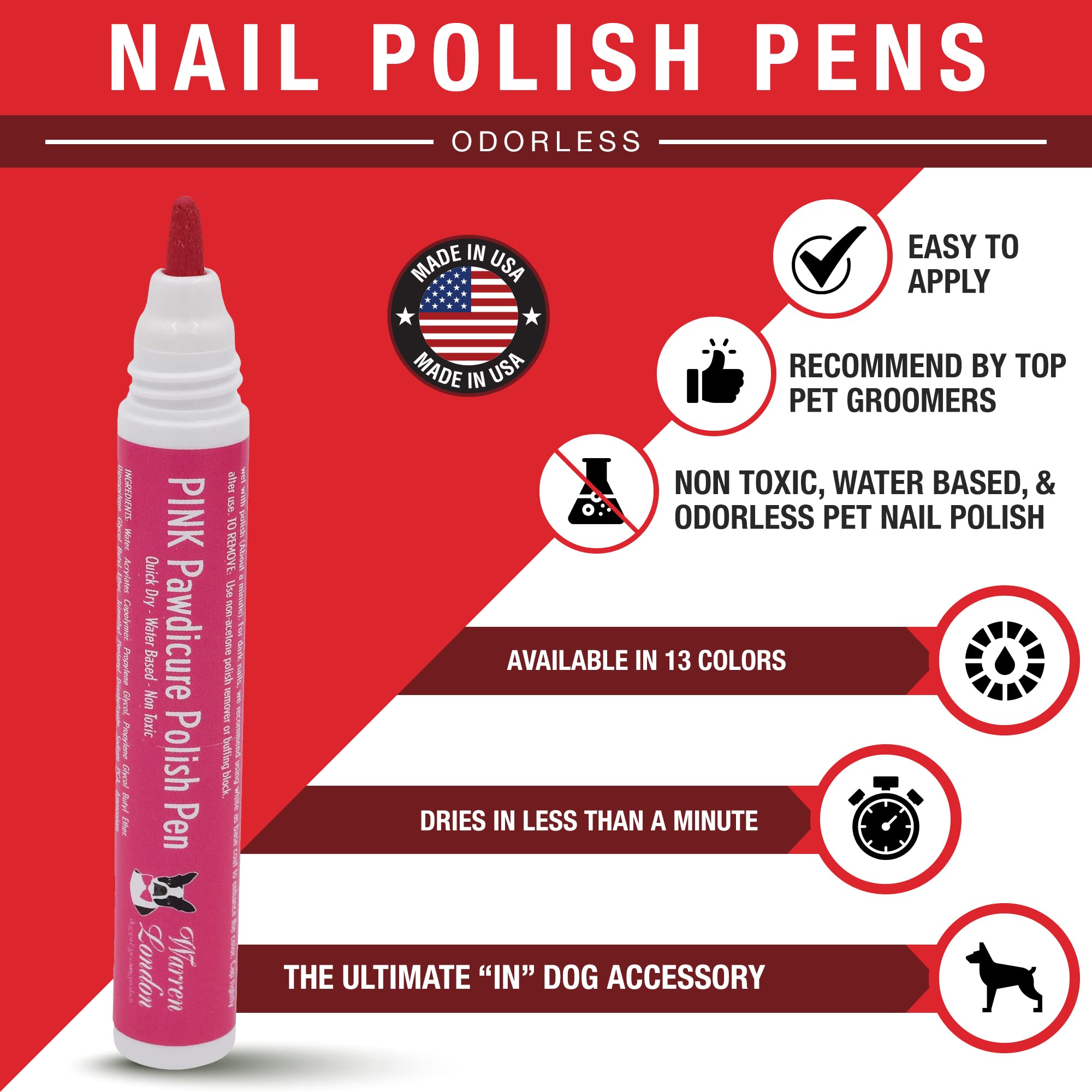 Warren London Luxury Dog Spa Gift Box | Perfect Birthday & Puppy Present | Includes Pawdicure Products