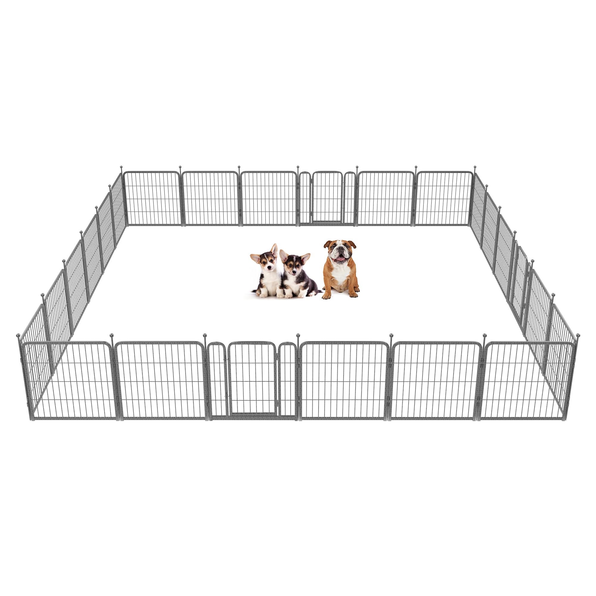 Fxw Aster Dog Playpen Designed For Yard, 24Inch 24 Panels