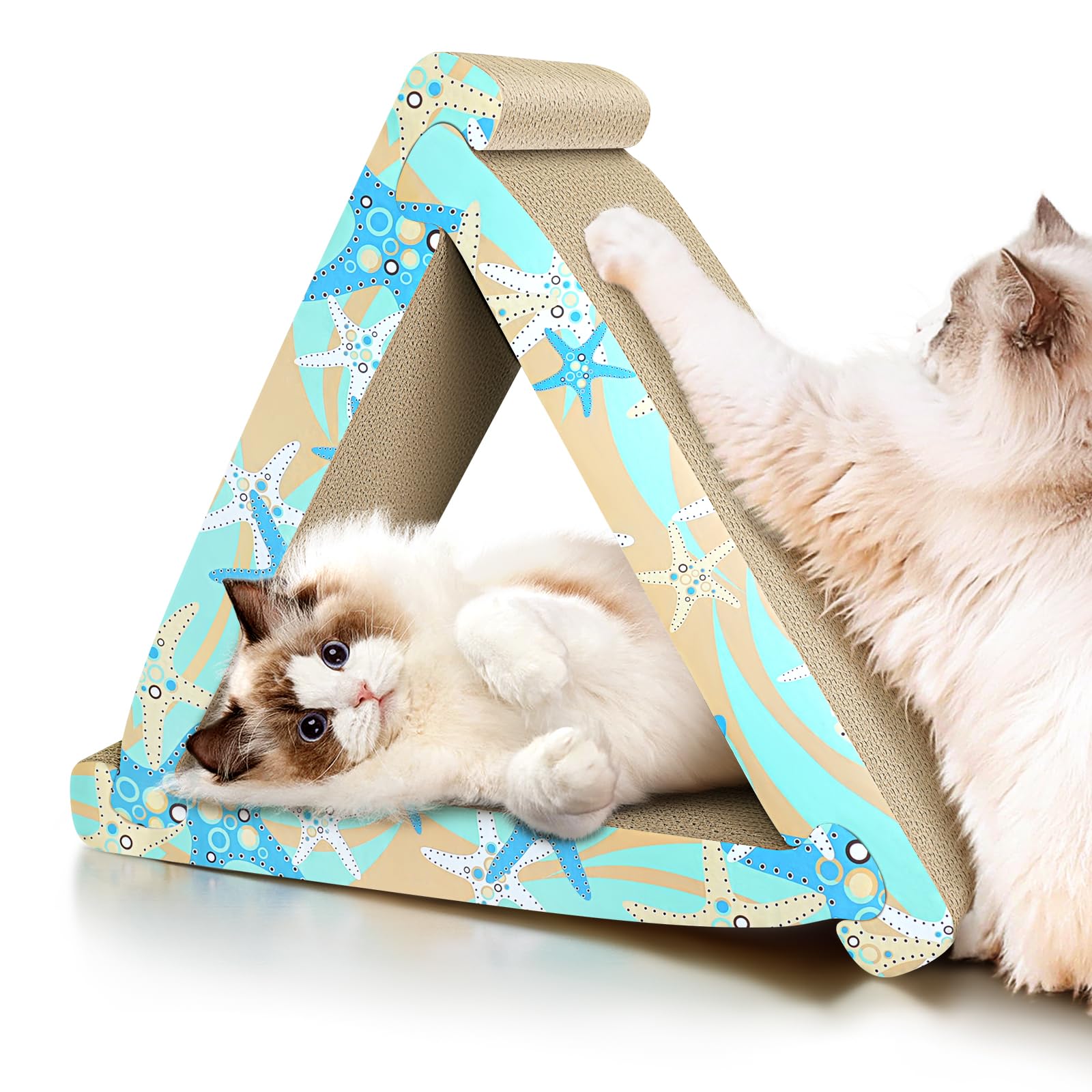Cat Scratch Pad- 3 In 5 Corrugated Cardboard Cat Scratcher For Indoor Cats, Professional Cat Scratching Board For Adult Cats, Ca