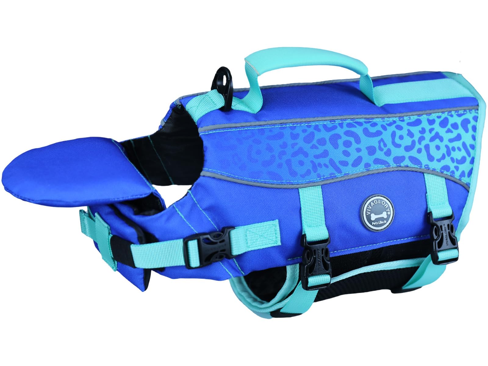 Vivaglory Dog Life Jacket With Removable Front Float, Life Vest With Reflective Trims & Extra Padding For Swimming & Boating, Da